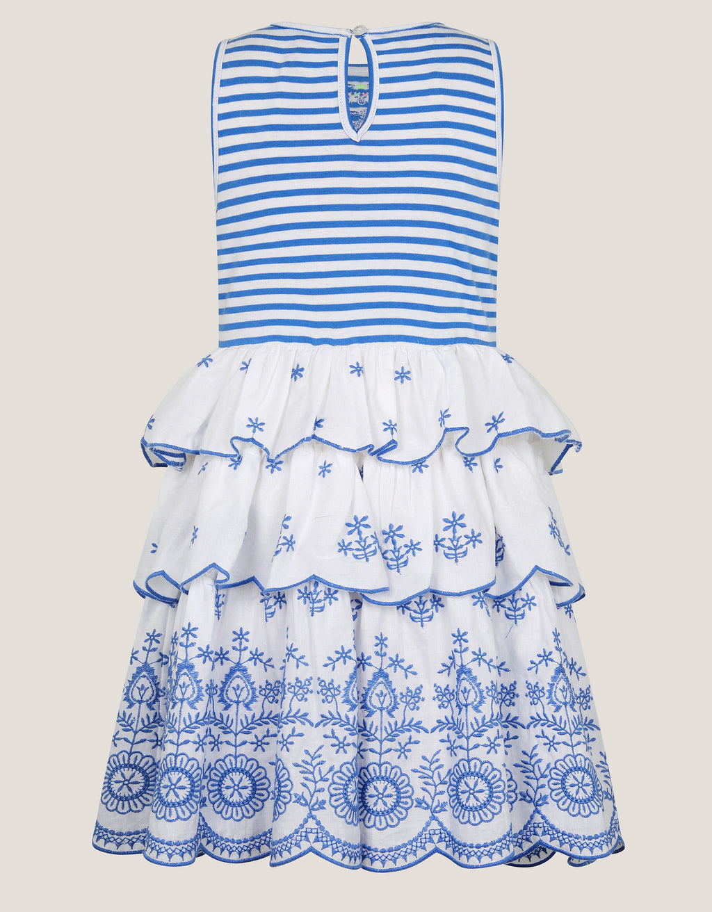 HALJINA - BLUE WHITE STRIPE BRODERI