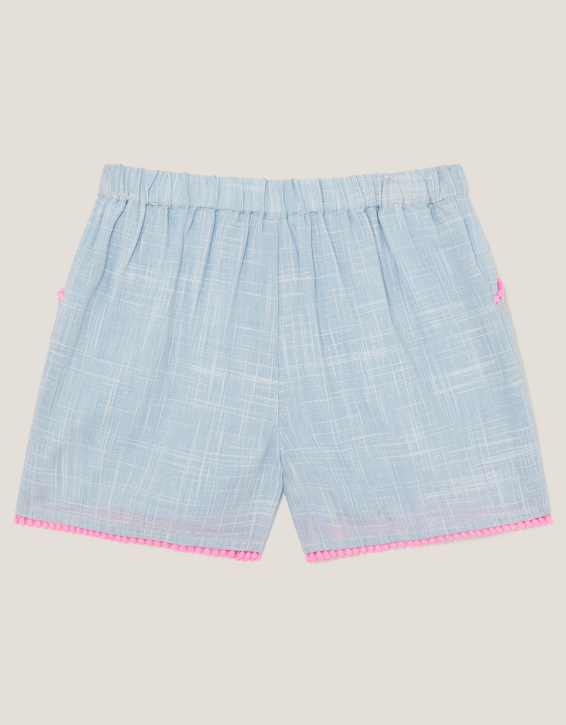 SORTS - FLORAL EMBROIDERED SLUB