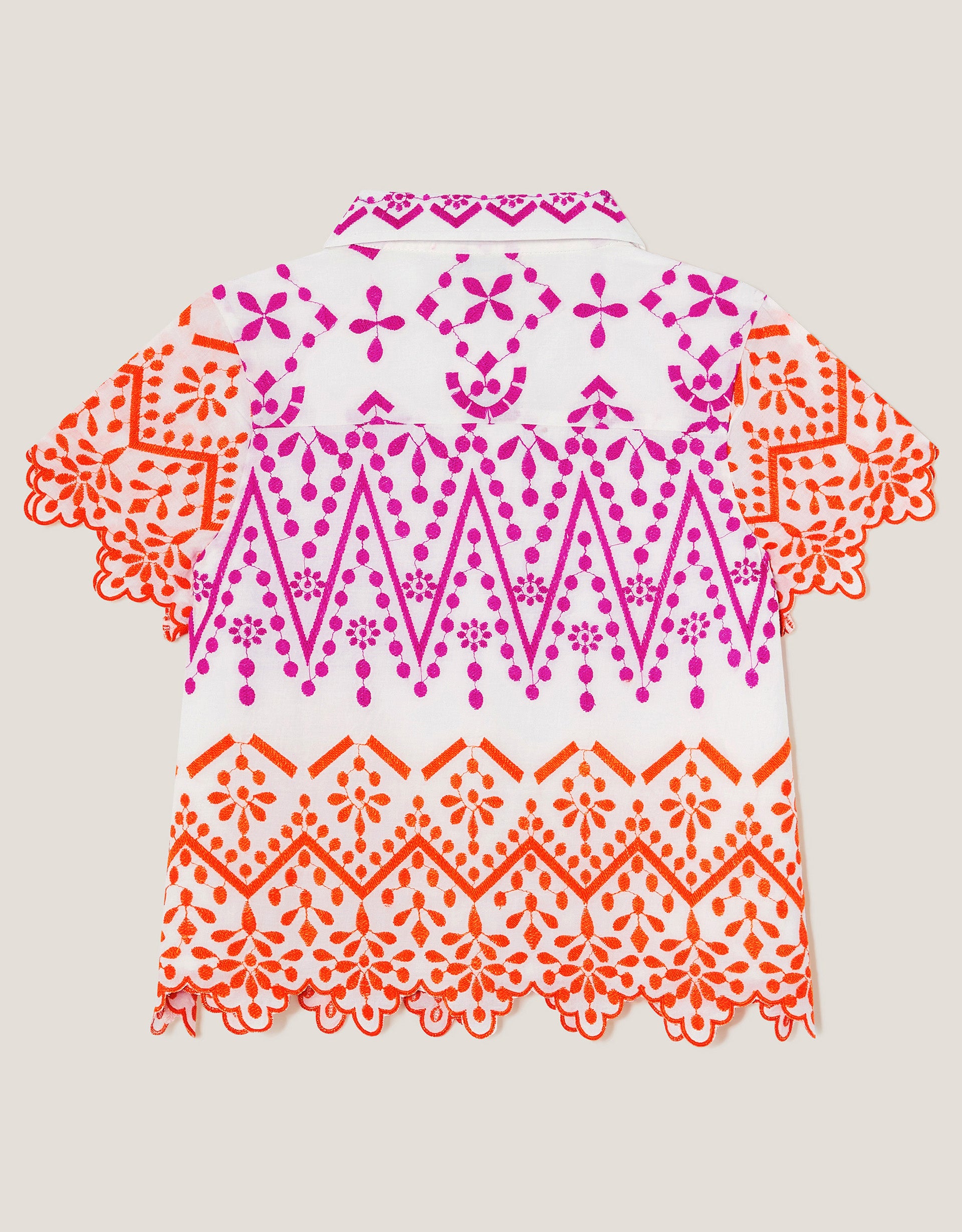 KOSULJA - SCALLOPED EDGE EMB TOP