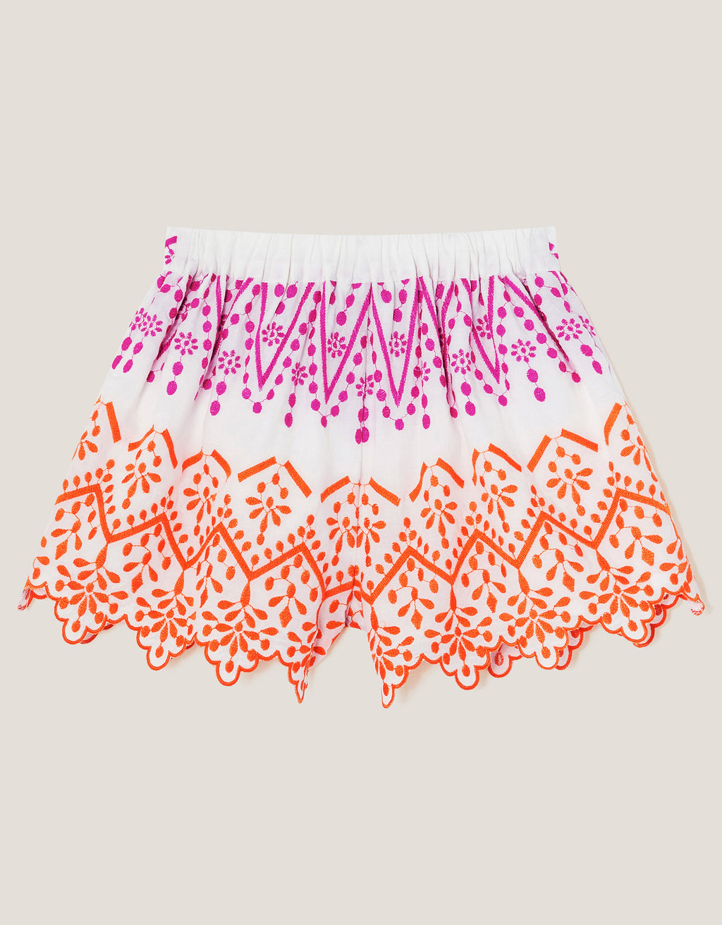 SORTS - SCALLOPED EDGE EMB SHORT
