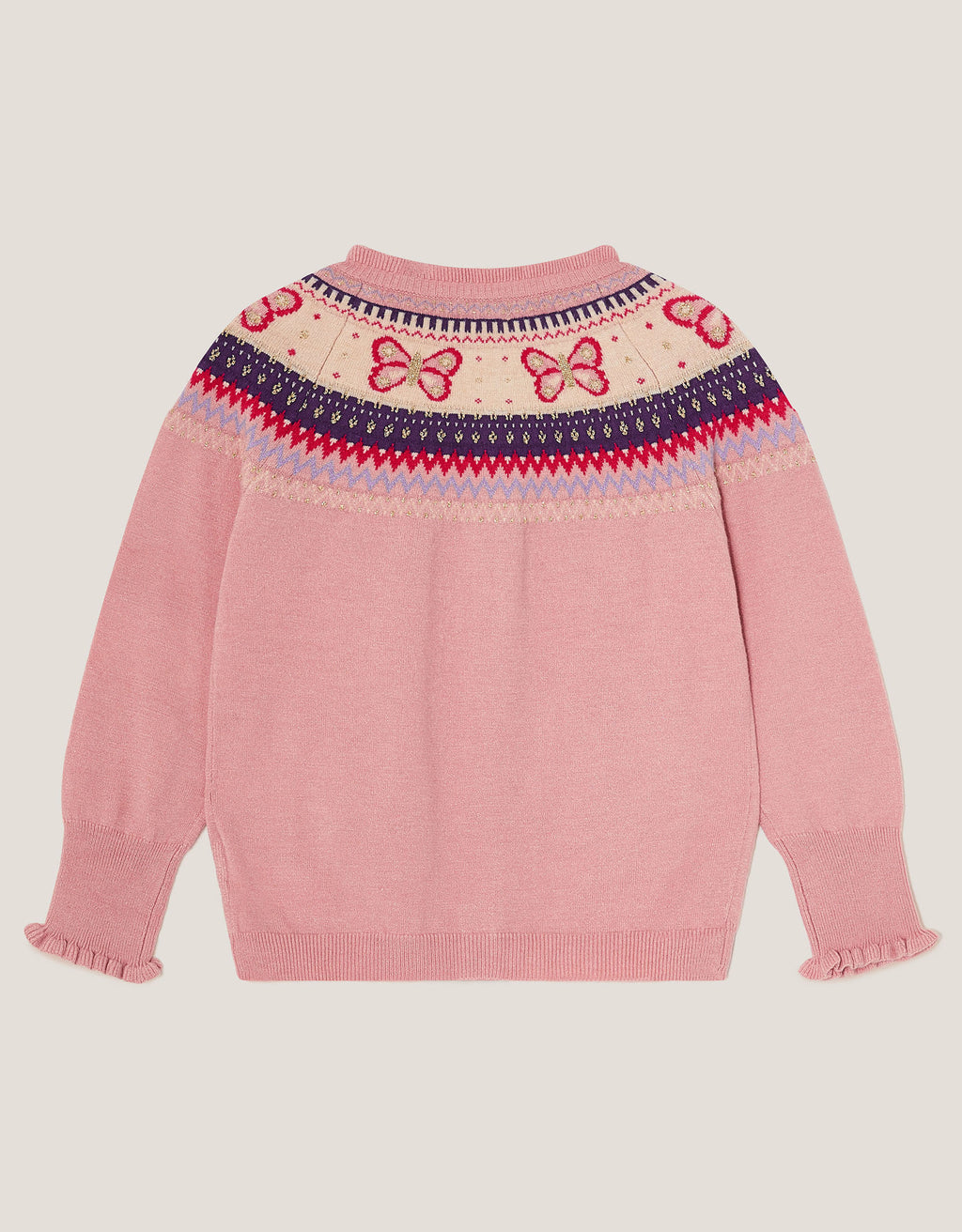 KARDIGAN - BUTTERFLY FAIRISLE CARDI