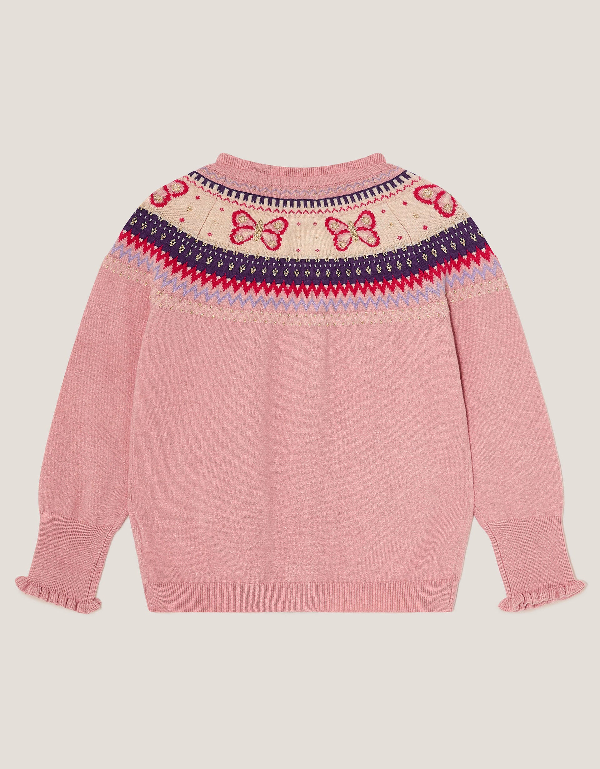 KARDIGAN - BUTTERFLY FAIRISLE CARDI
