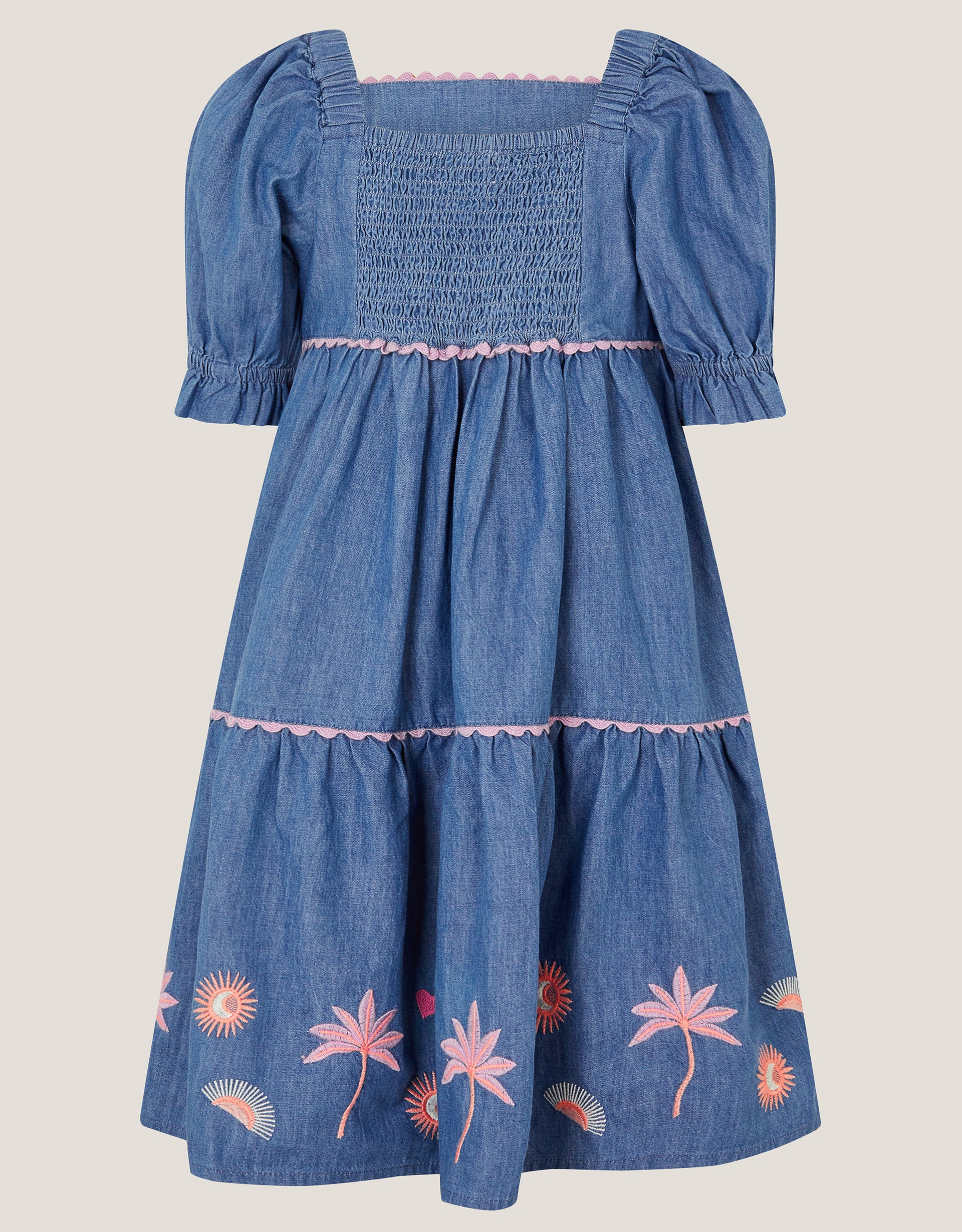 HALJINA - DENIM DRESS PUFF SLEEVE