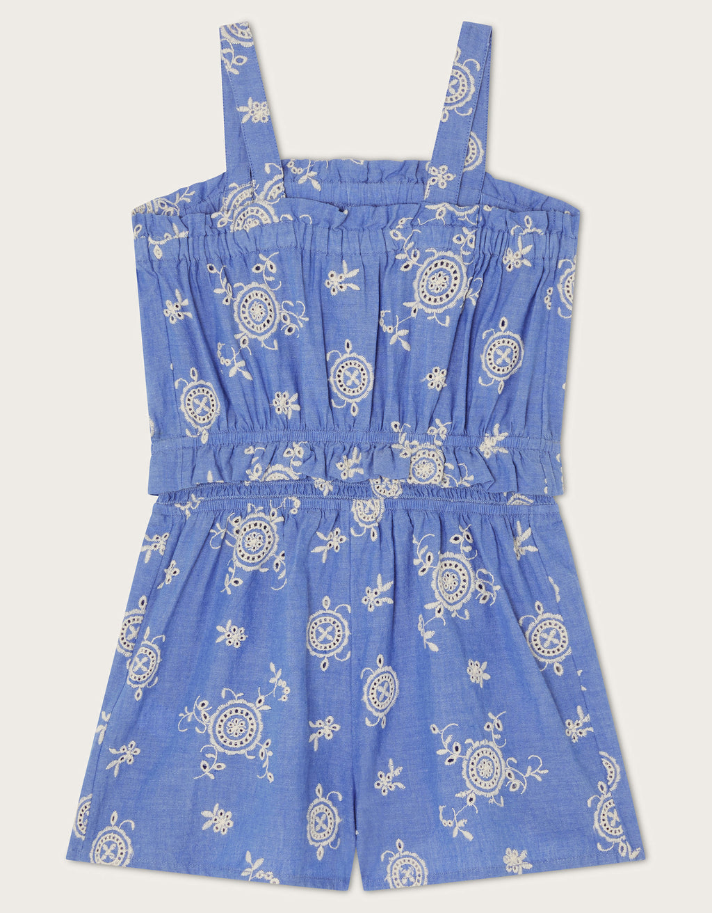 KOMBINEZON - CHAMBRAY BROIDERIE PLAYSU