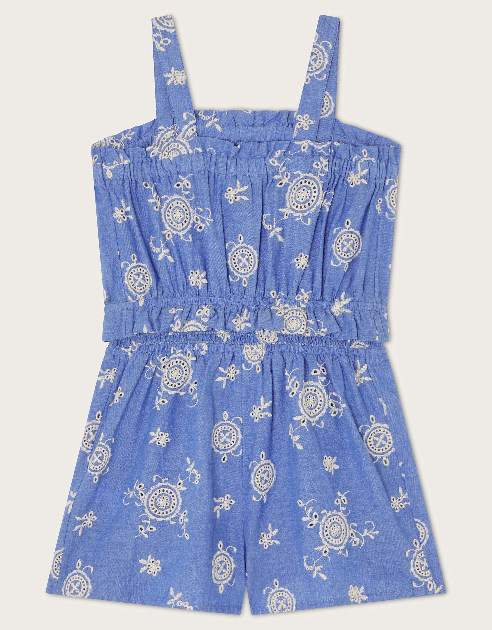 KOMBINEZON - CHAMBRAY BROIDERIE PLAYSU