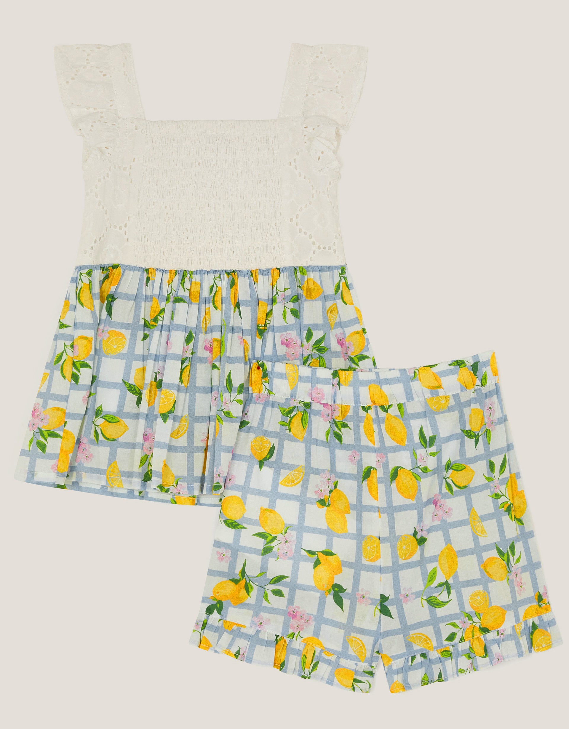 SET - BABY LEMON TILE PRINT SET