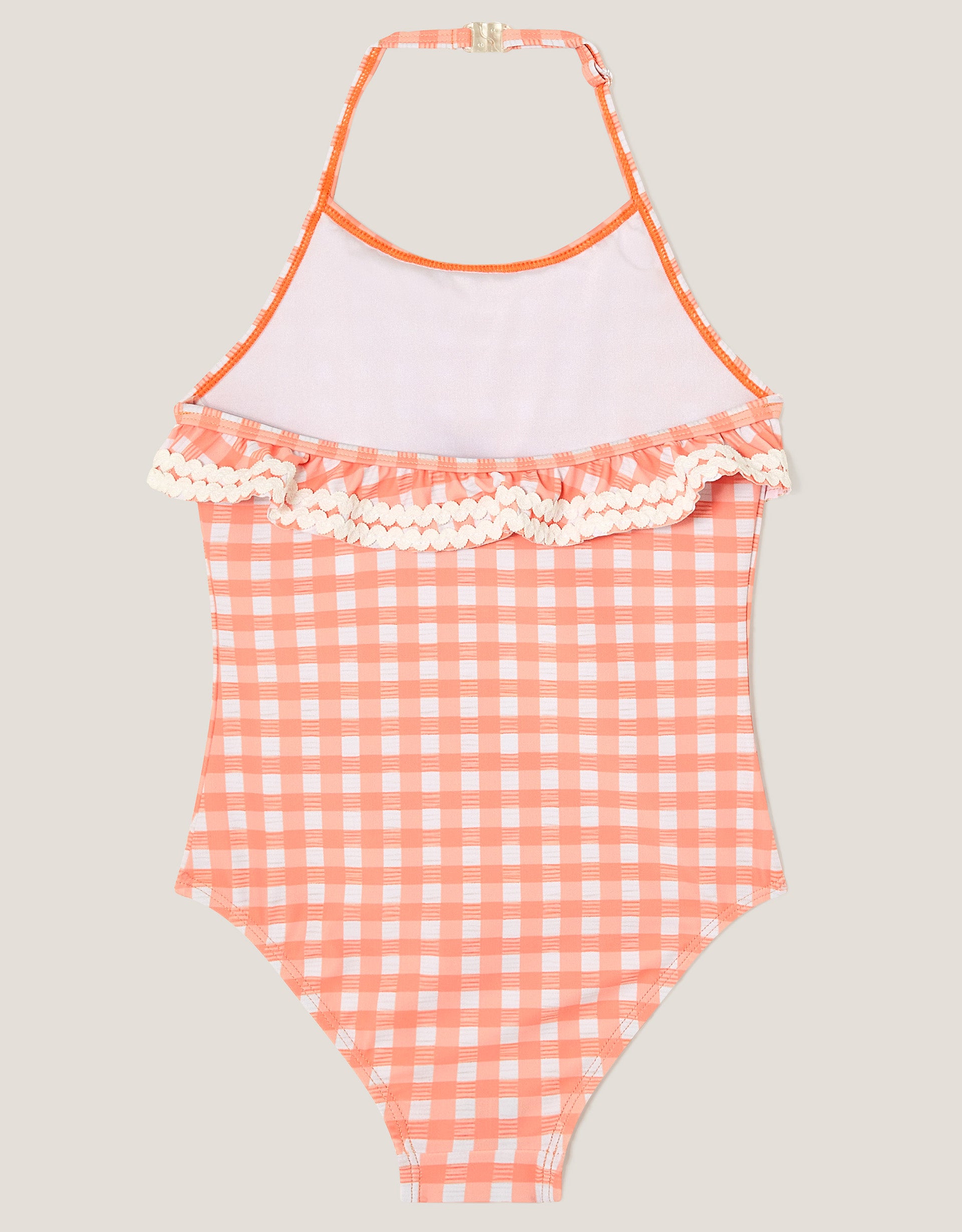 KUPACI KOSTIM - PEACH GINGHAM SWIMSUIT