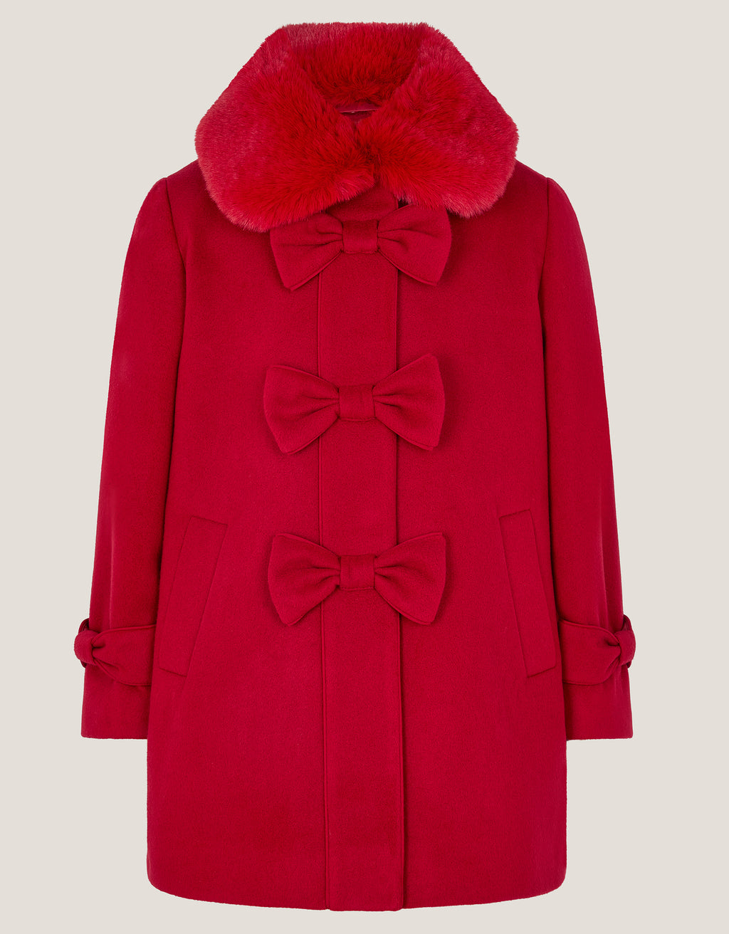 KAPUT - BOW FUR SWING COAT