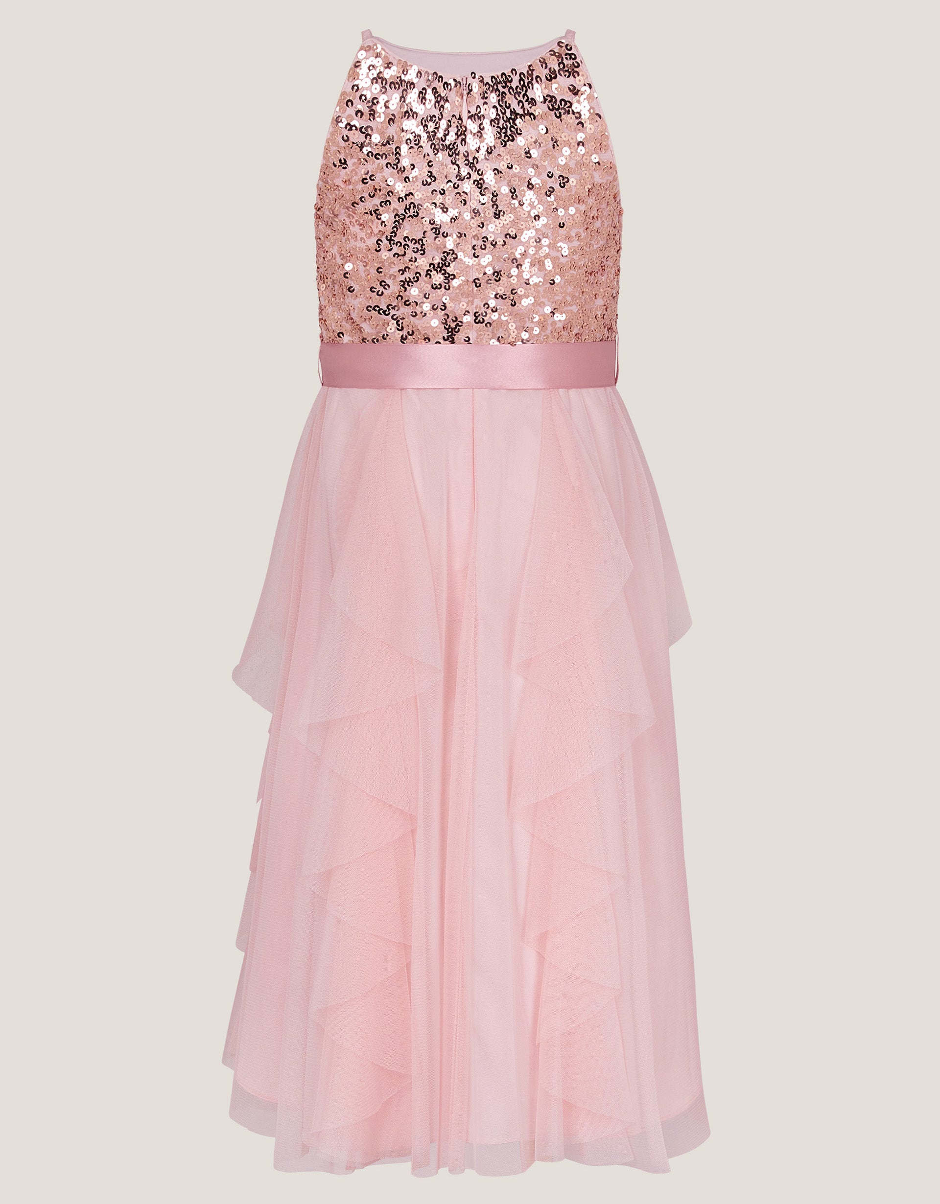 HALJINA - SEQUIN WATERFALL TULLE DR