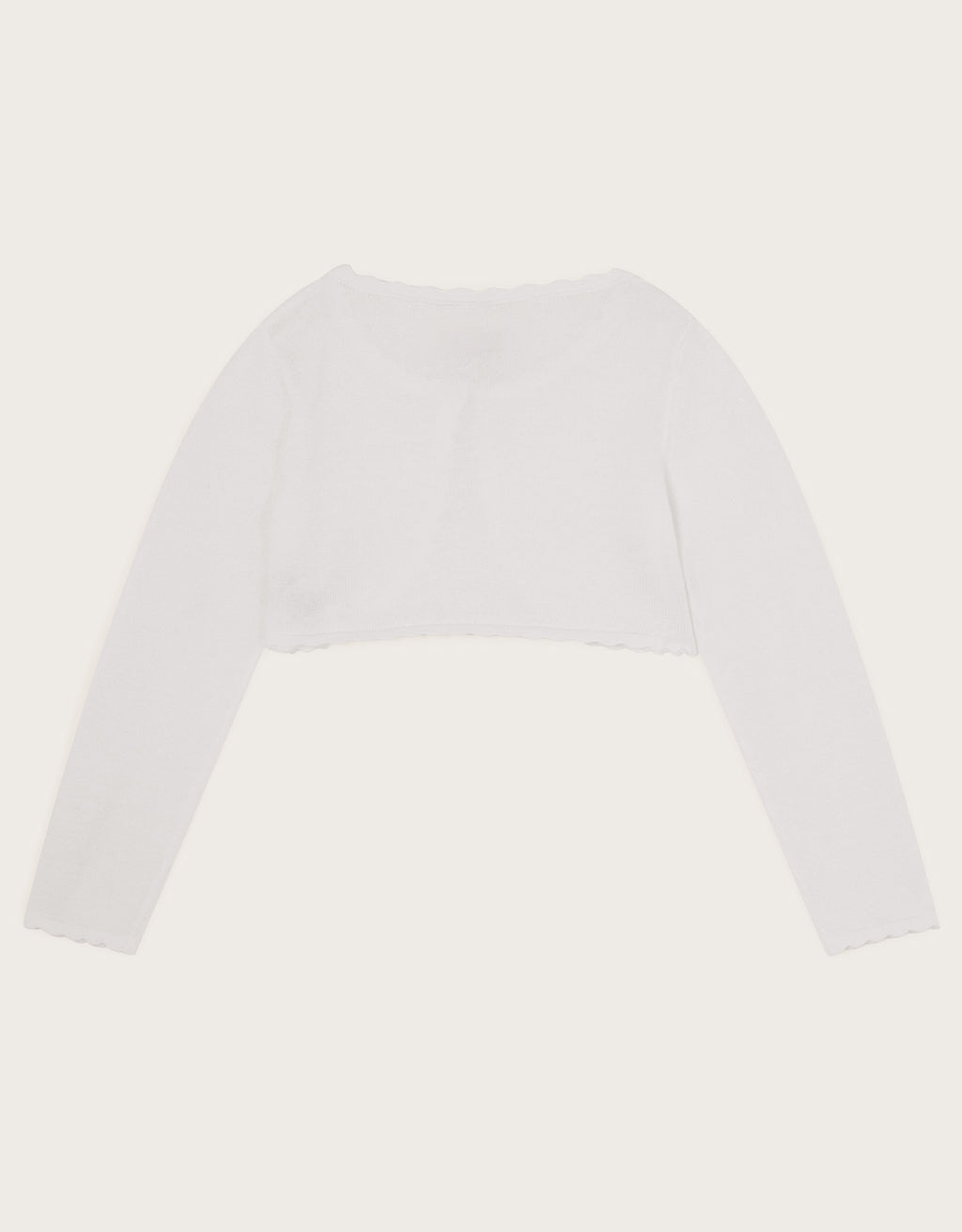 BOLERO - WHITE SHIMMER NIAMH CARDI