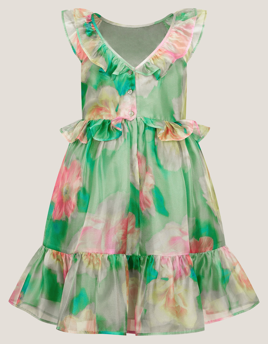 HALJINA - BLURRY FLORAL ORGANZA