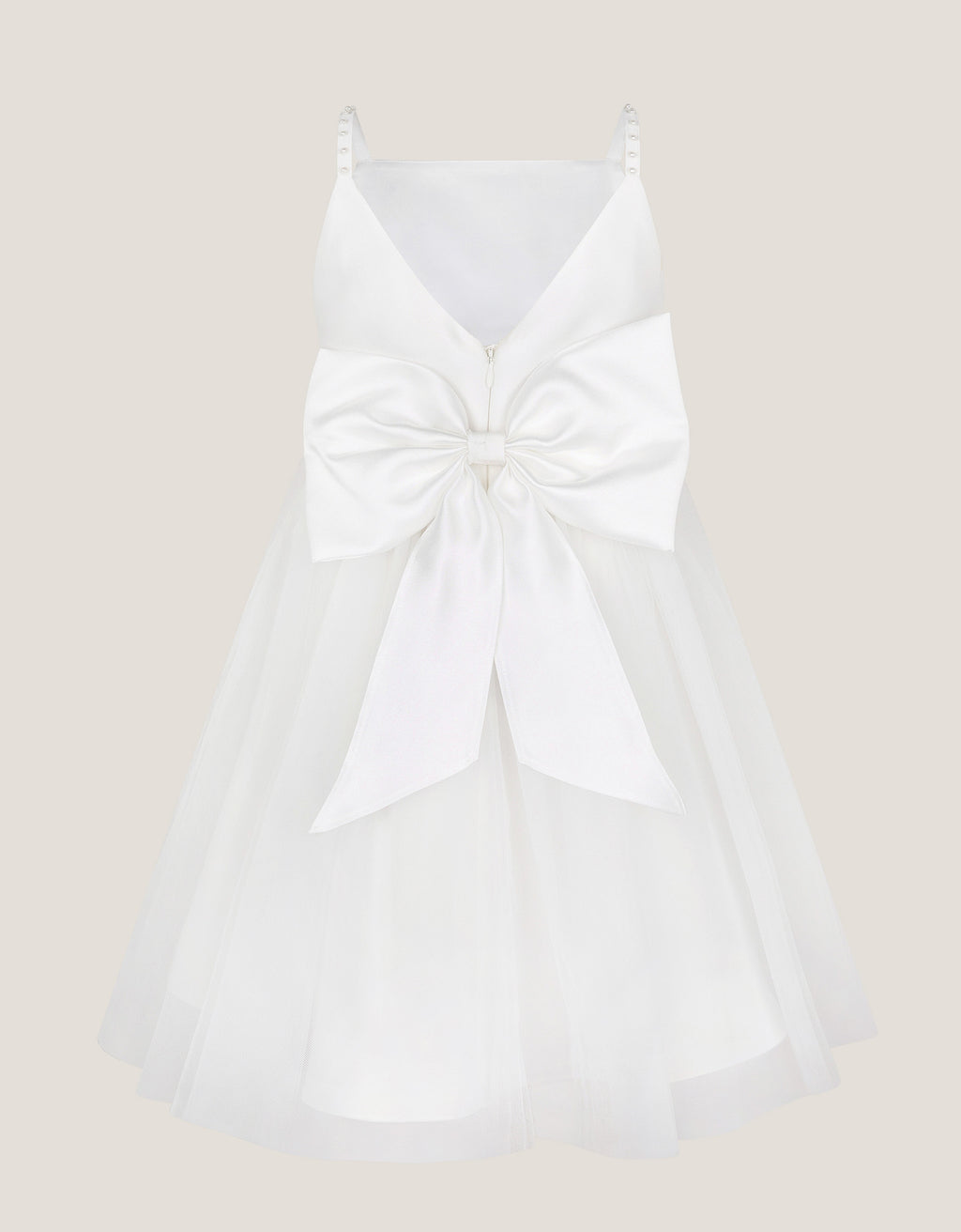 HALJINA - PEARL STRAP BIG BOW DRESS