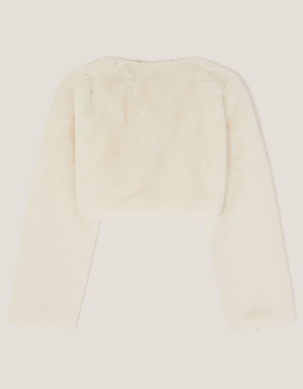 BOLERO - MARIE FAUX FUR BOW SHRUG