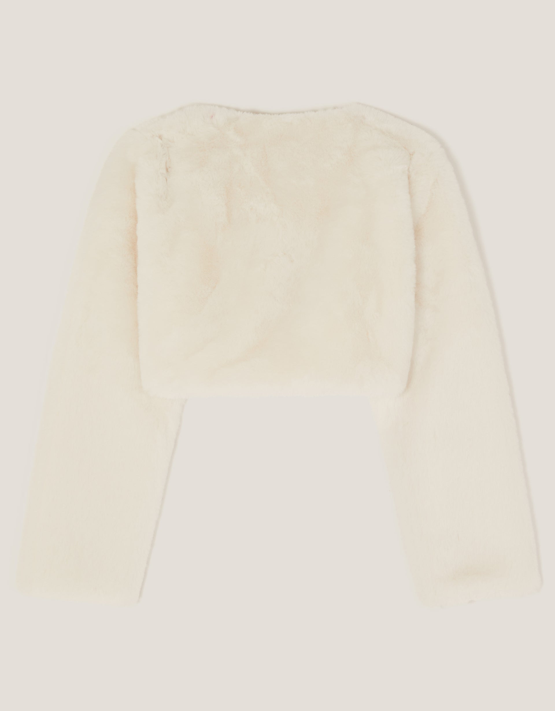 BOLERO - MARIE FAUX FUR BOW SHRUG