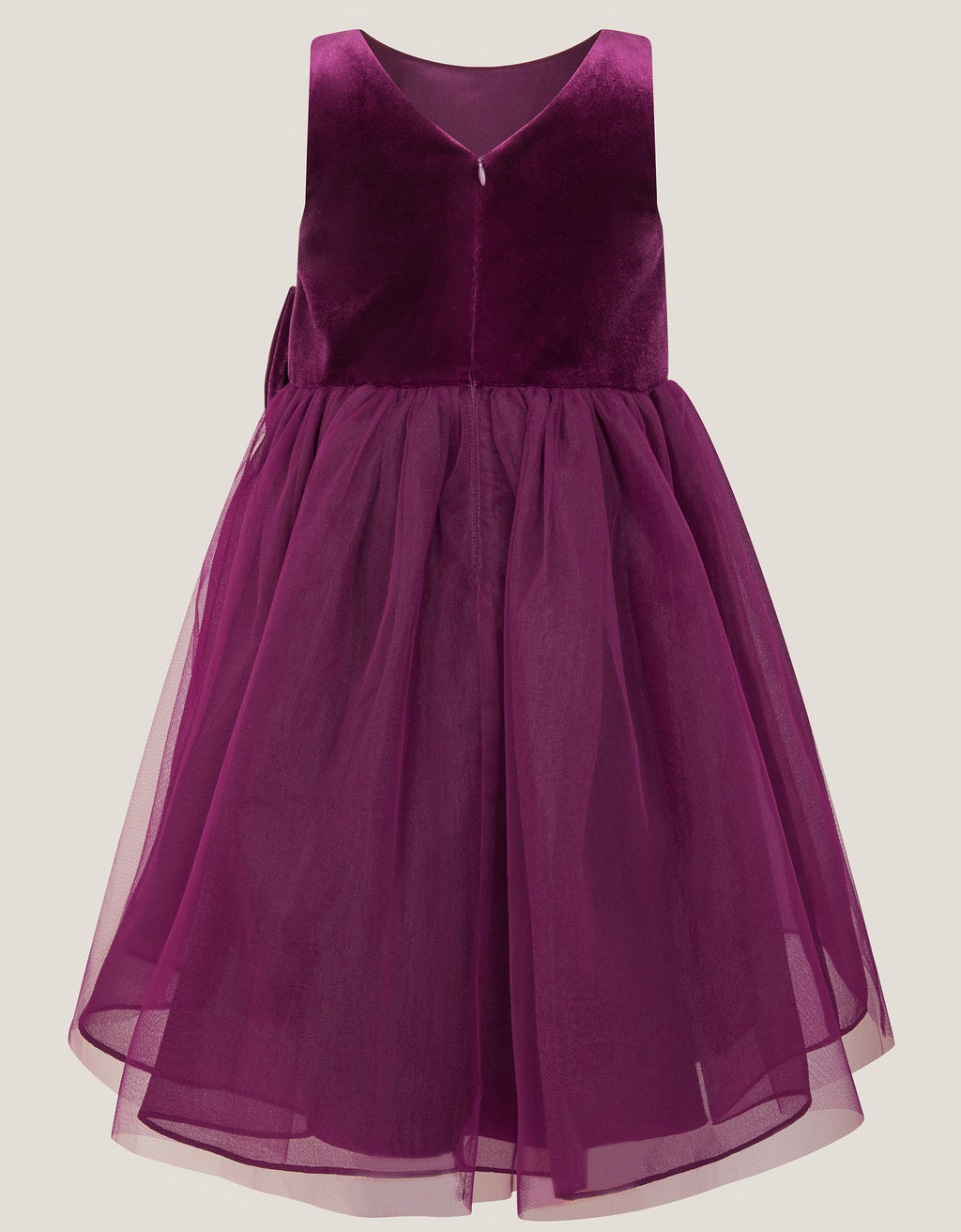 HALJINA - VELVET WATERFALL BOW DRES