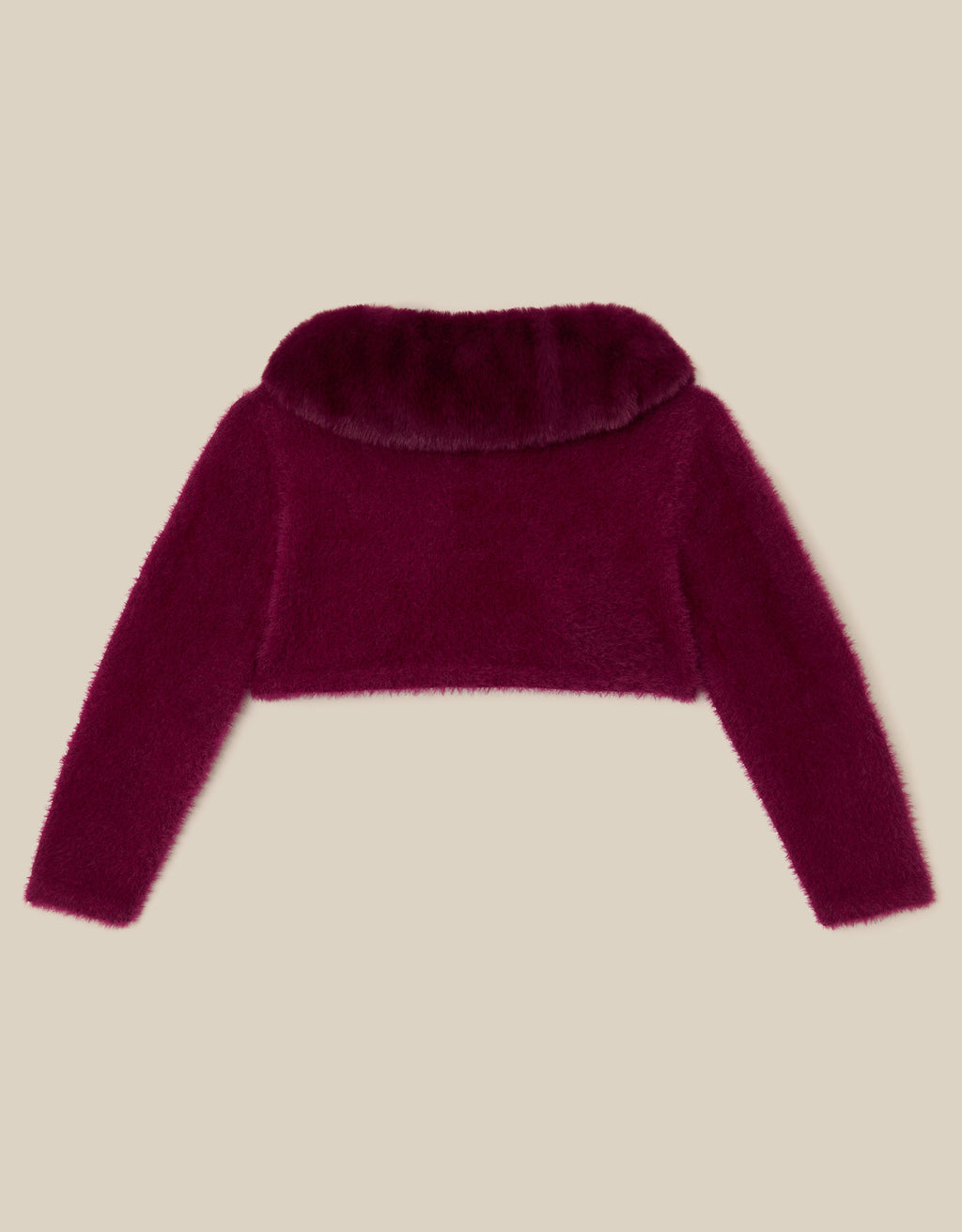 BOLERO - BBY FLFY FUR COLLAR CRDGN