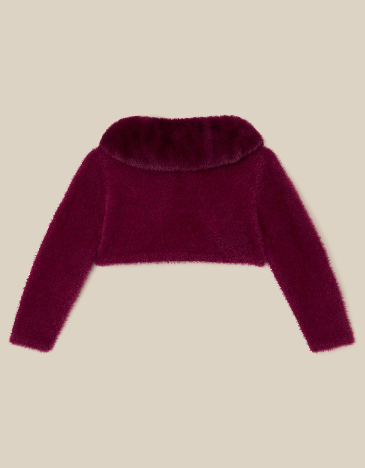 BOLERO - BBY FLFY FUR COLLAR CRDGN