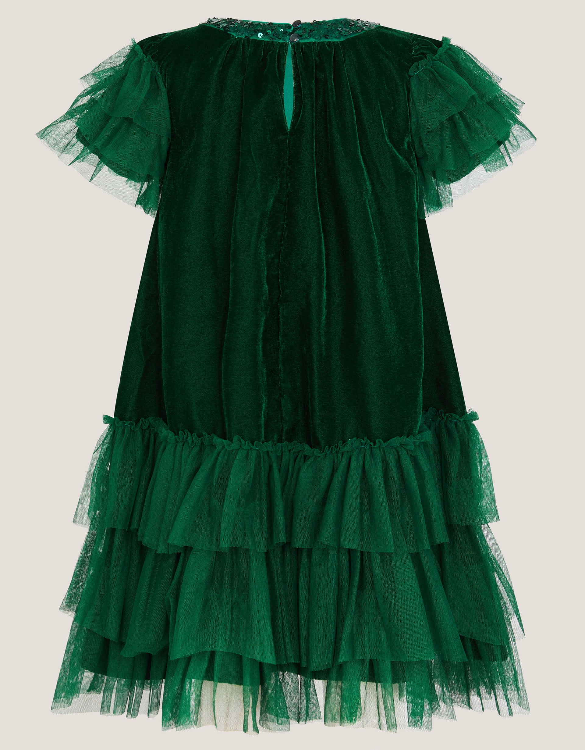 HALJINA - ALEXANDRA VELVET RUFFLE S
