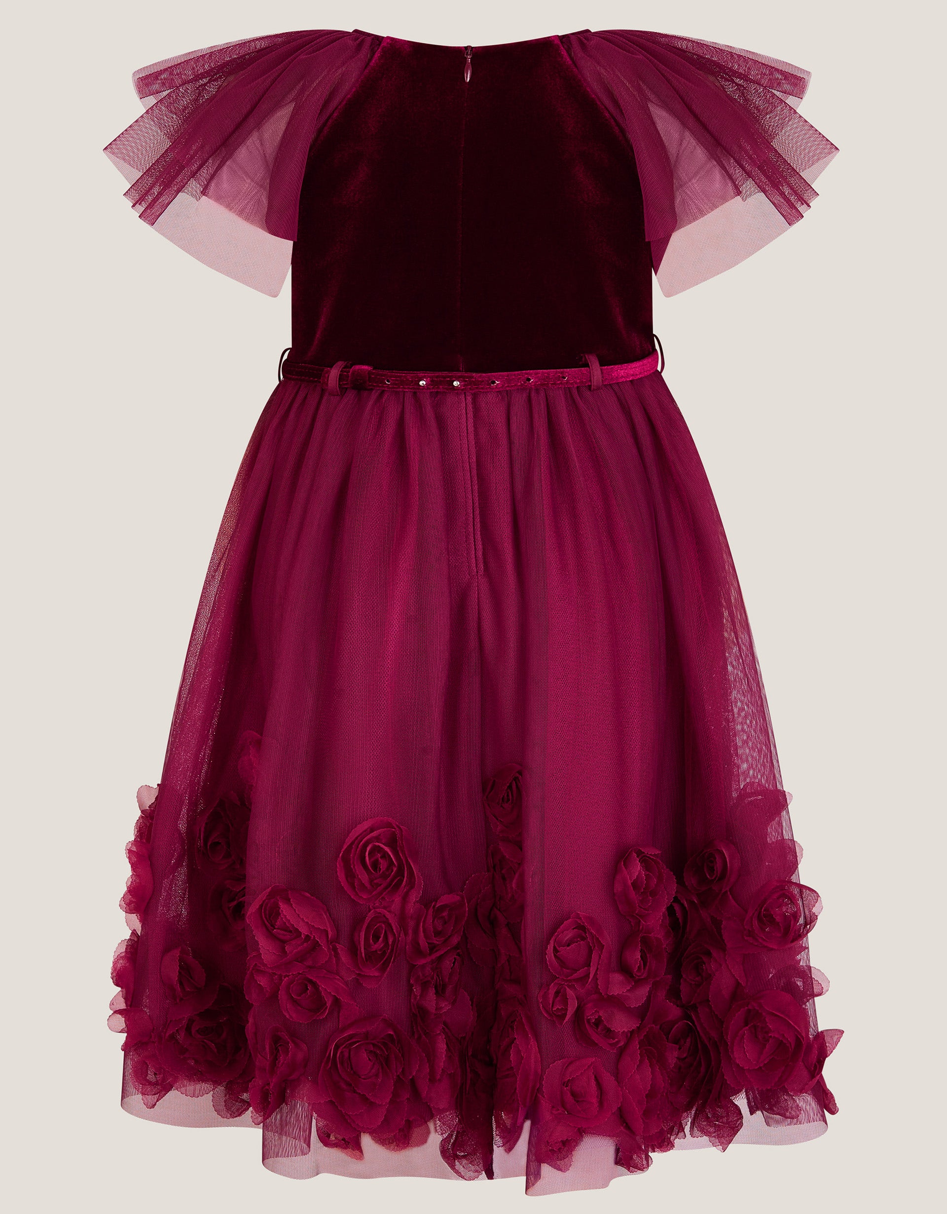 HALJINA - EDEN VELVET 3D ROSES DRES