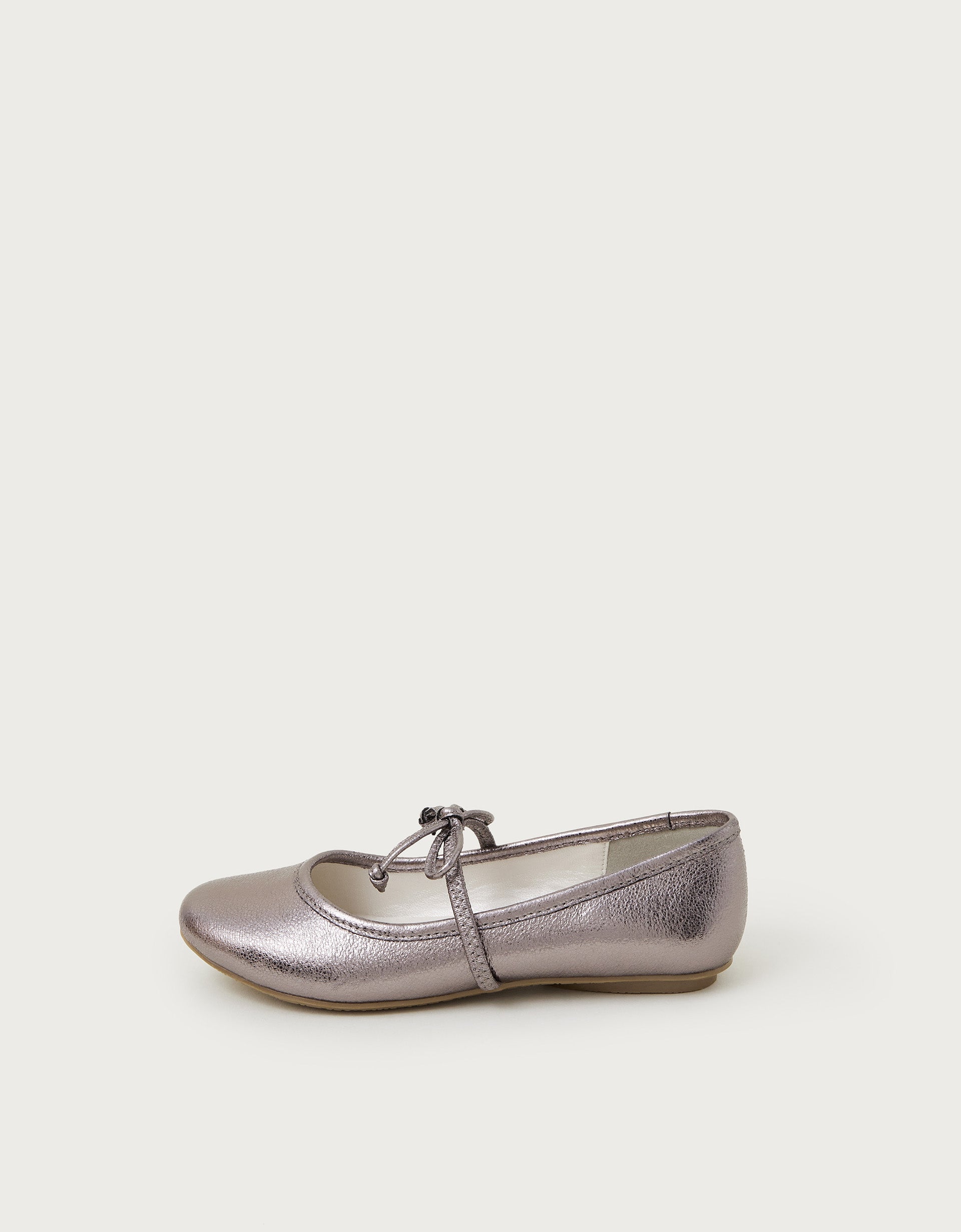 BALETANKE - SILVER THIN BOW BALLERINA