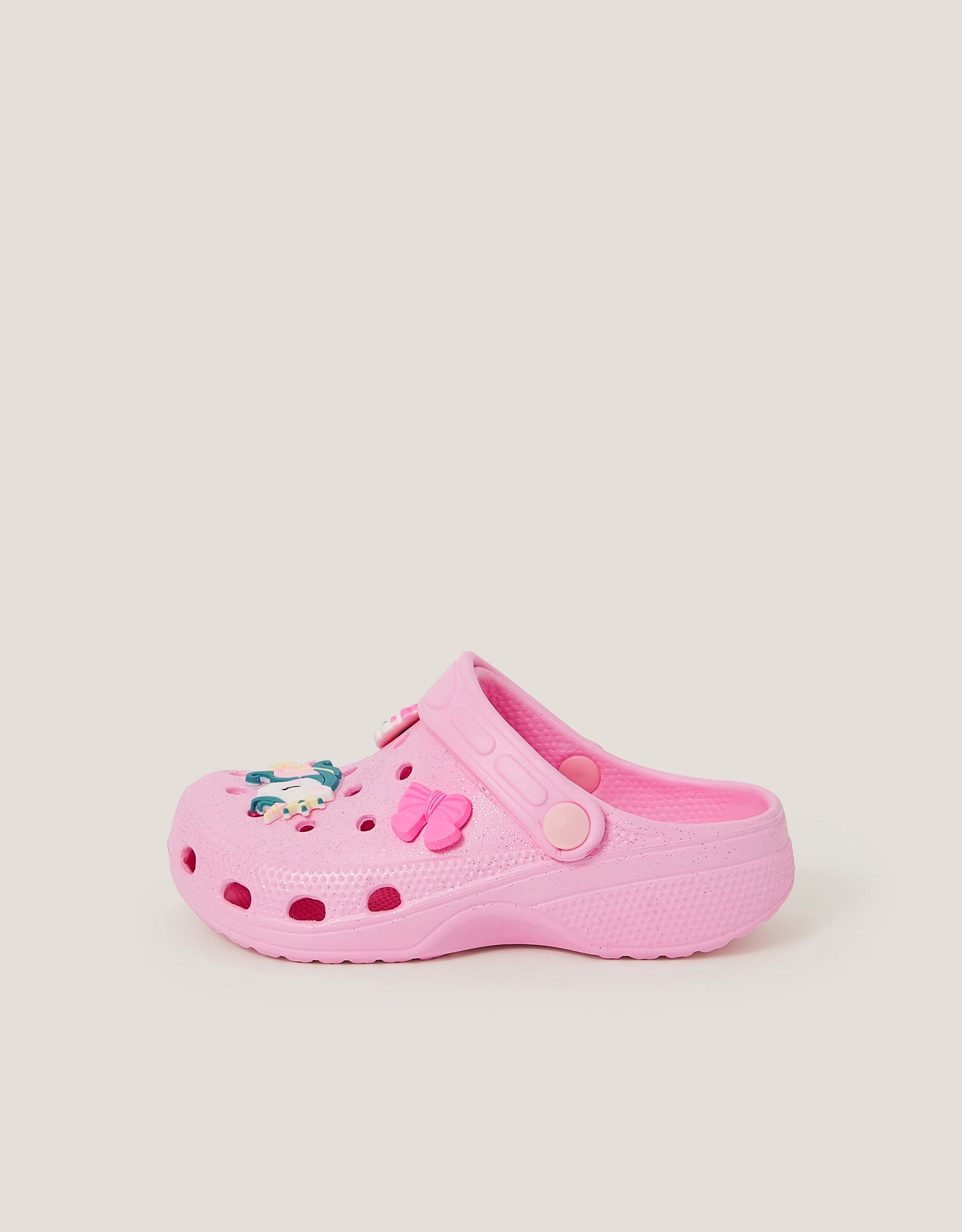 PAPUCE - PINK UNICORN CHARM CLOG
