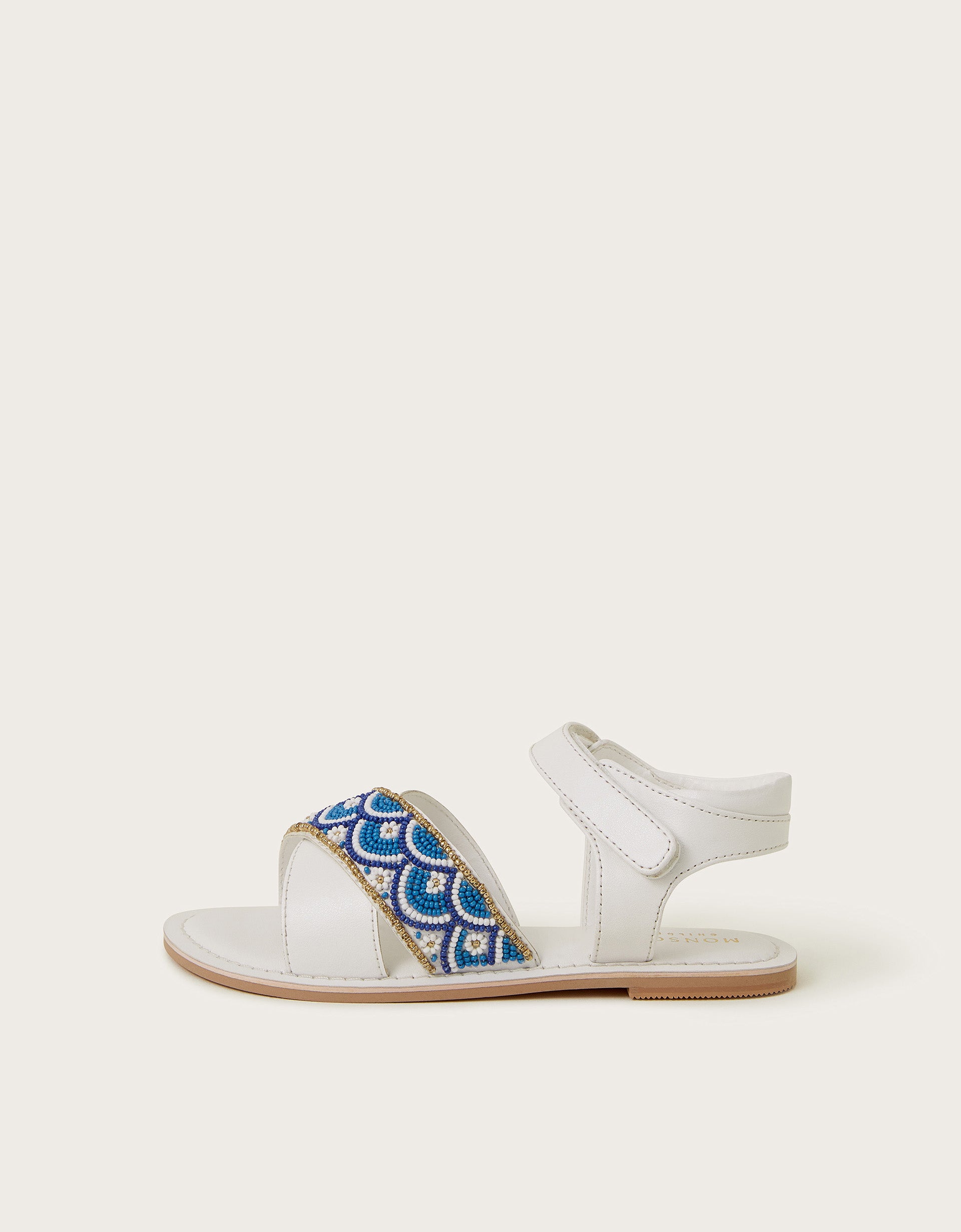 SANDALE - WHITE&BLUE SANTORINI SNDL