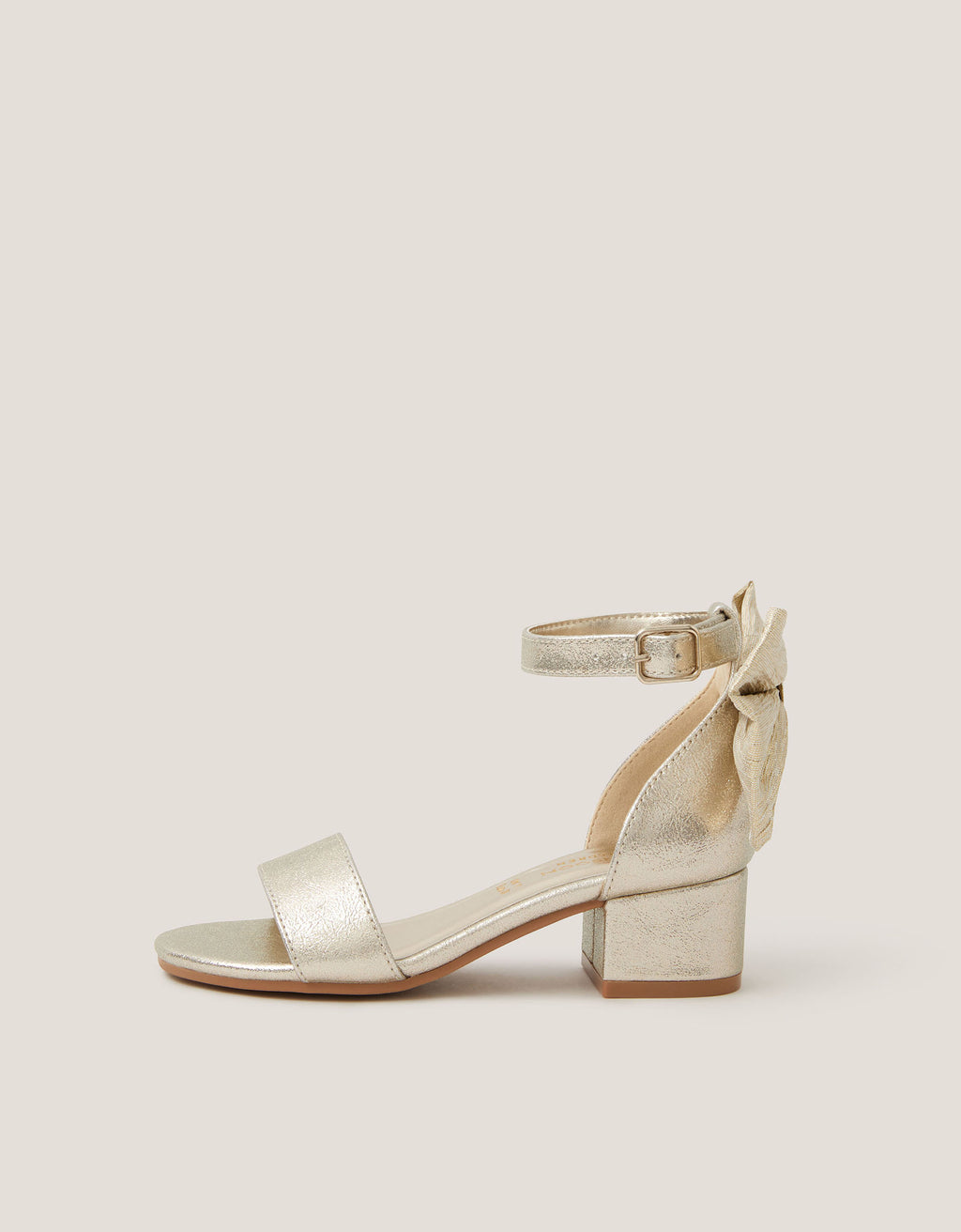 SANDALE - BOW 2 PART HEEL