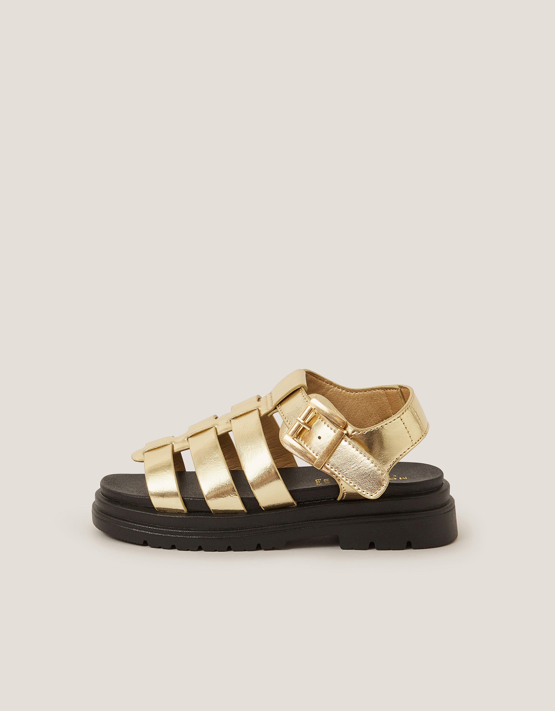 SANDALE - PLATFORM GOLD SANDAL