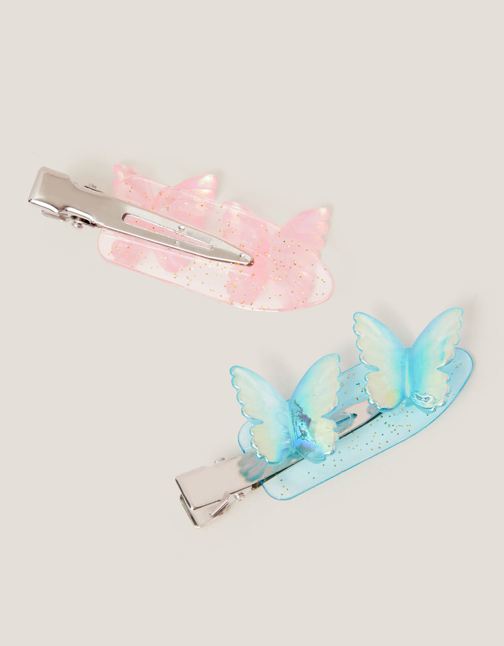 SET SNALA - 2PK SHIMMER BUTTERFLY CLI