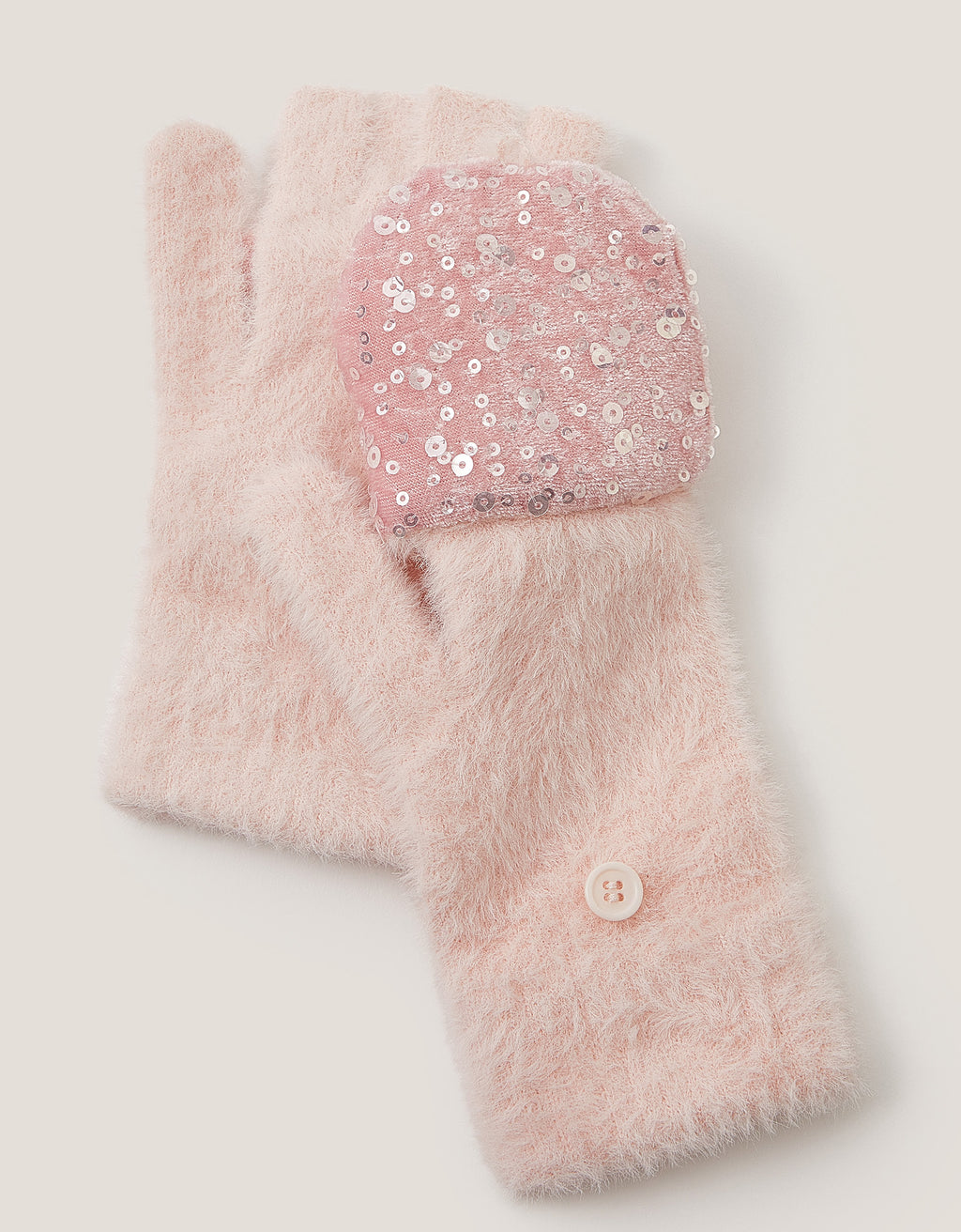 RUKAVICE - PINK SEQUIN GLOVE