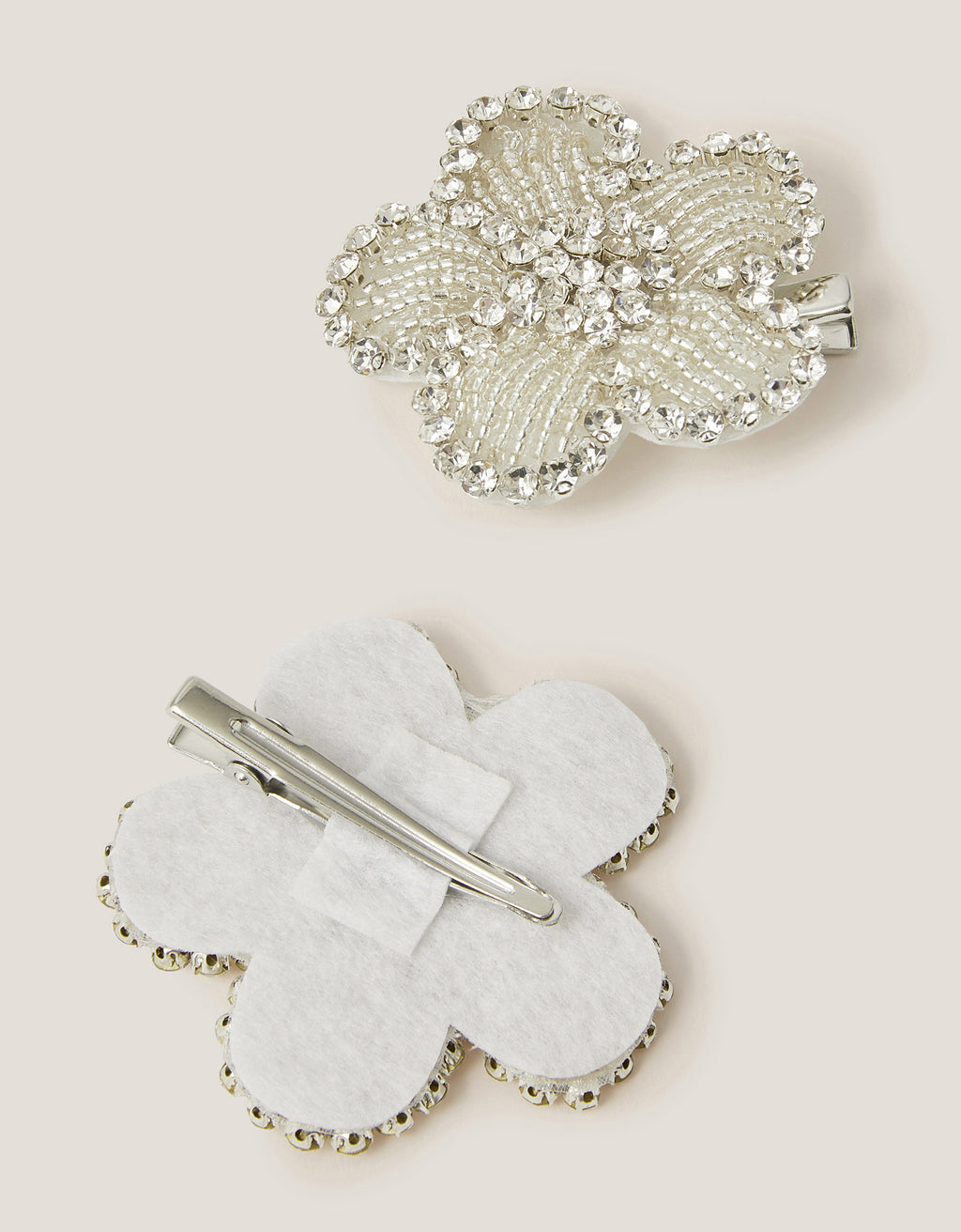 SET SNALA - 2PK BLING FLOWER CLIPS