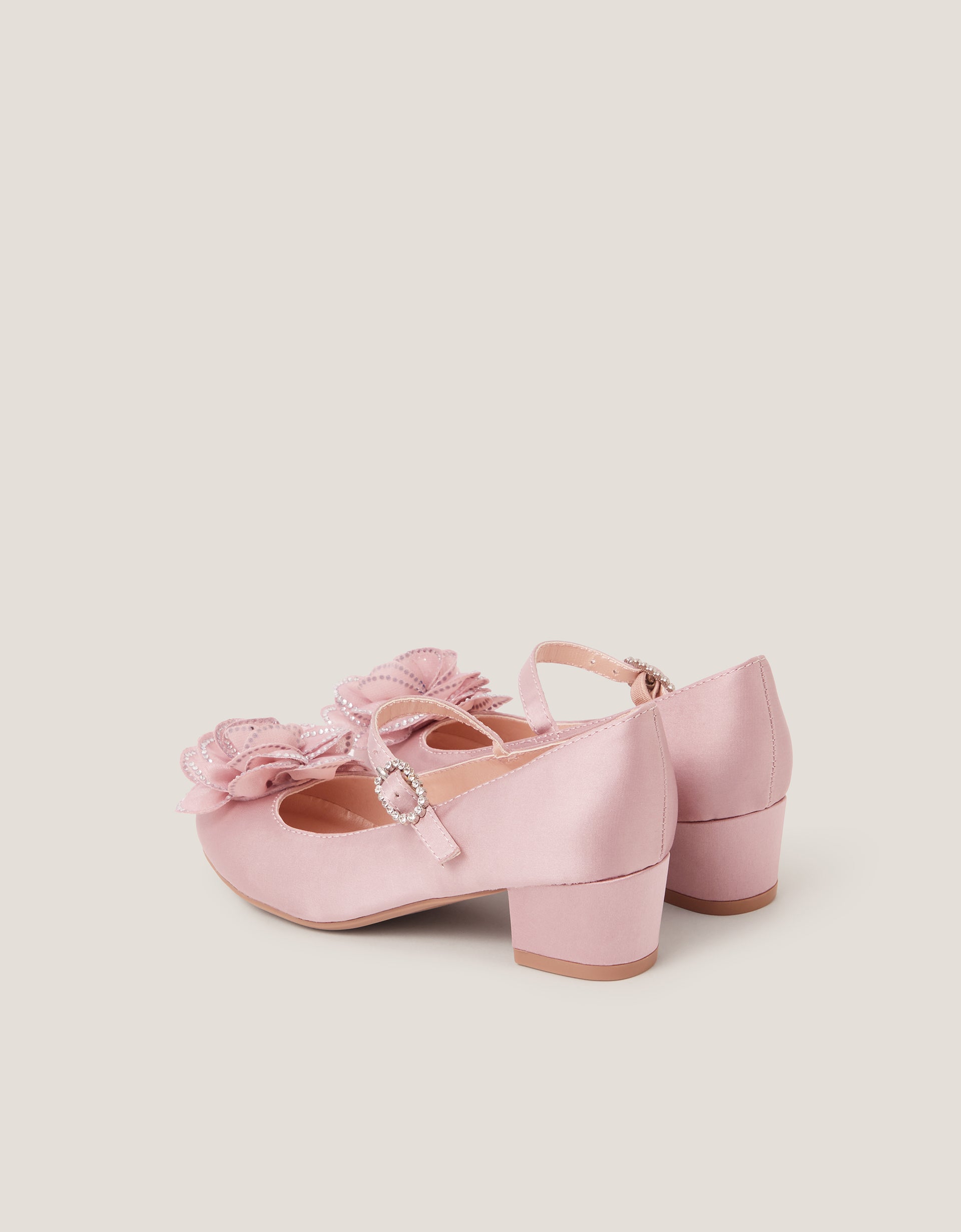 CIPELE - PINK FLOWER DIAMANTE HEEL