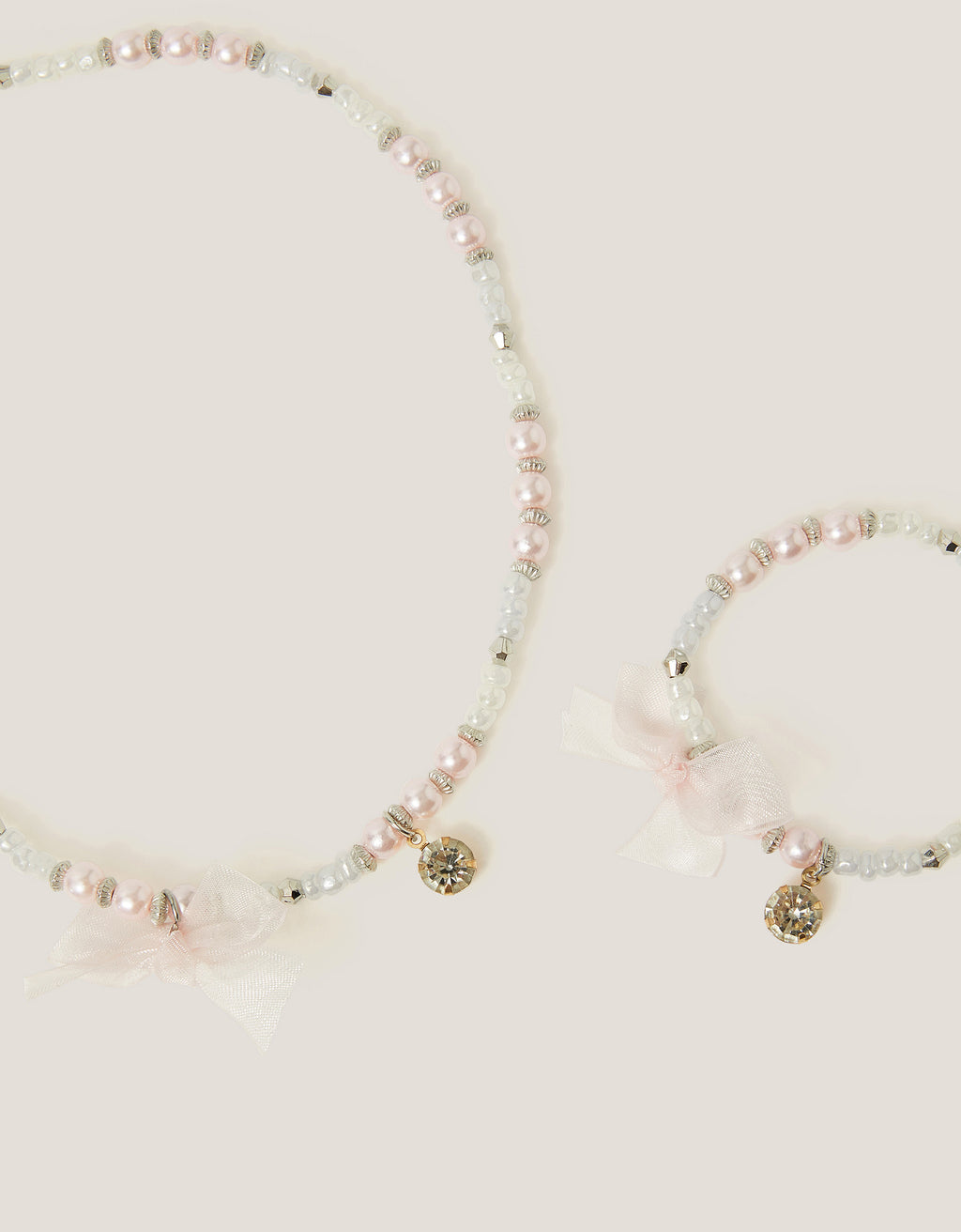 SET NAKITA - ORGANZA BOW JEWELLERY SET