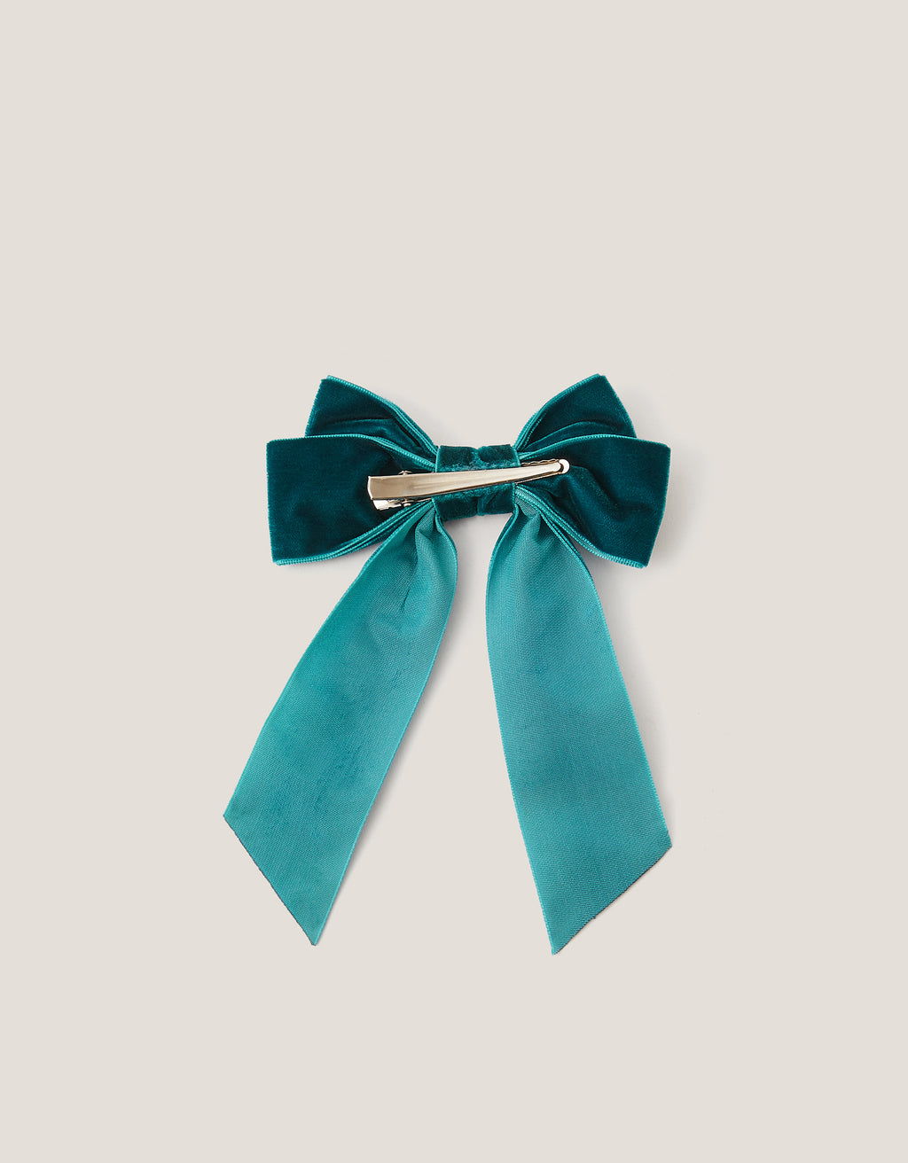 MASNA ZA KOSU - VELVET RIBBON BOW  CLIP