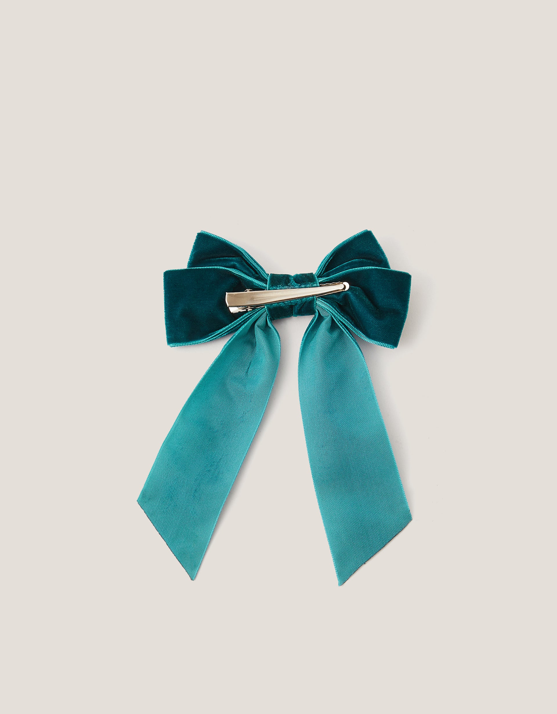 MASNA ZA KOSU - VELVET RIBBON BOW  CLIP
