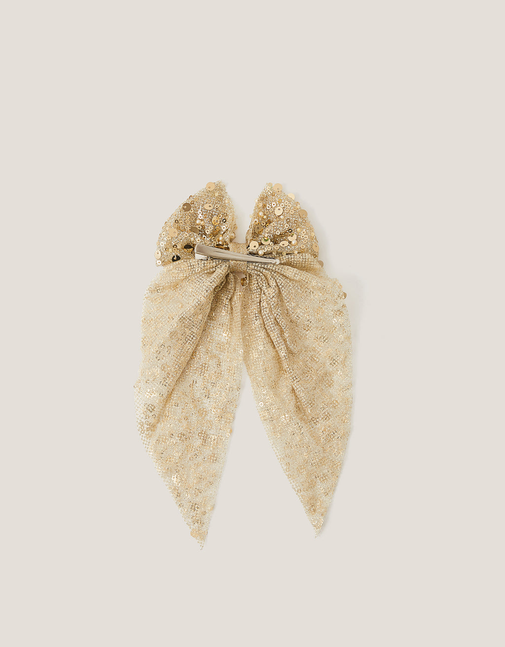 MASNA ZA KOSU - SEQUIN LONG BOW CLIP