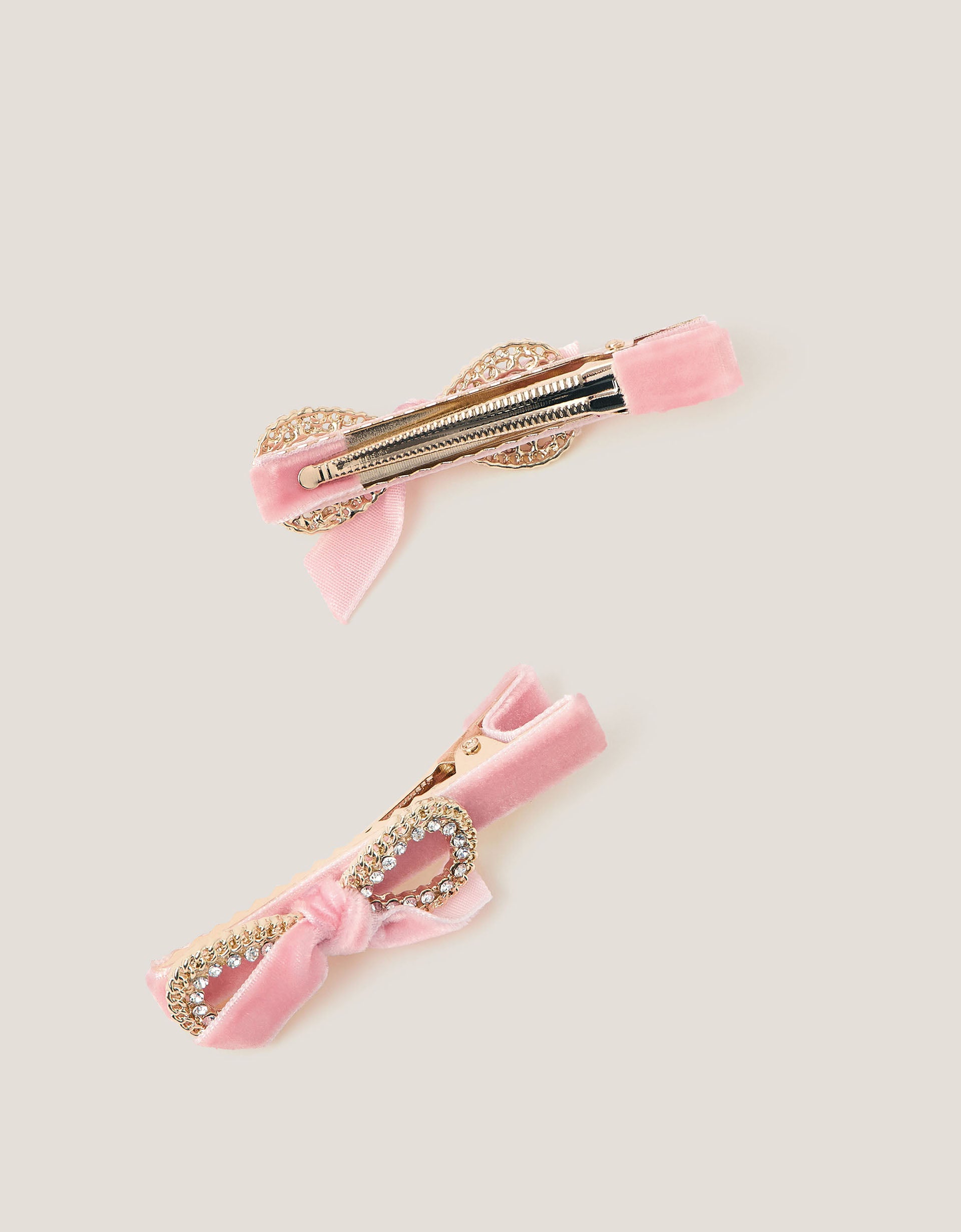 SET SNALA - 2PK VELVET LUXE BOW CLIPS