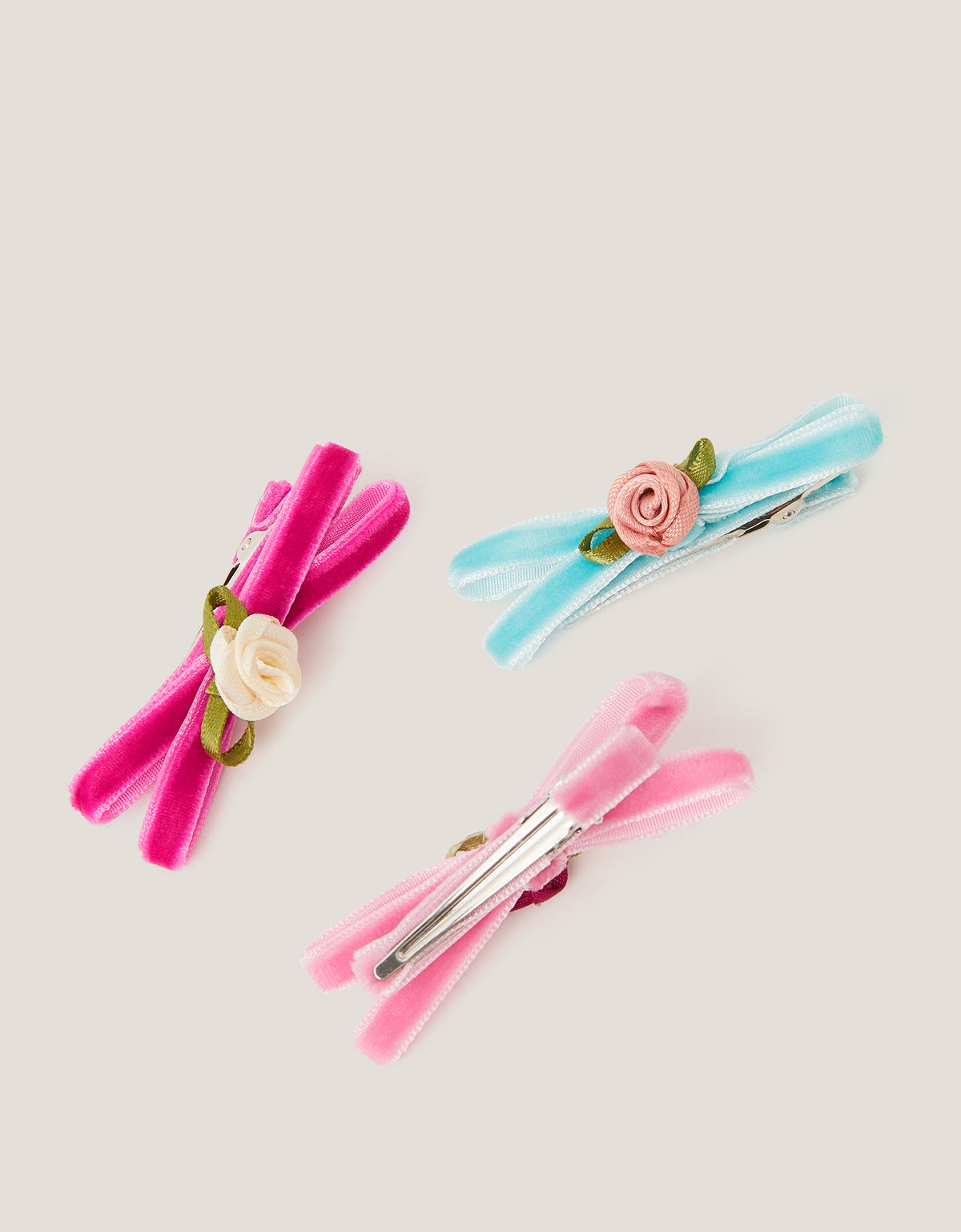 SET SNALA - 3PK ROSIE BOW CLIPS