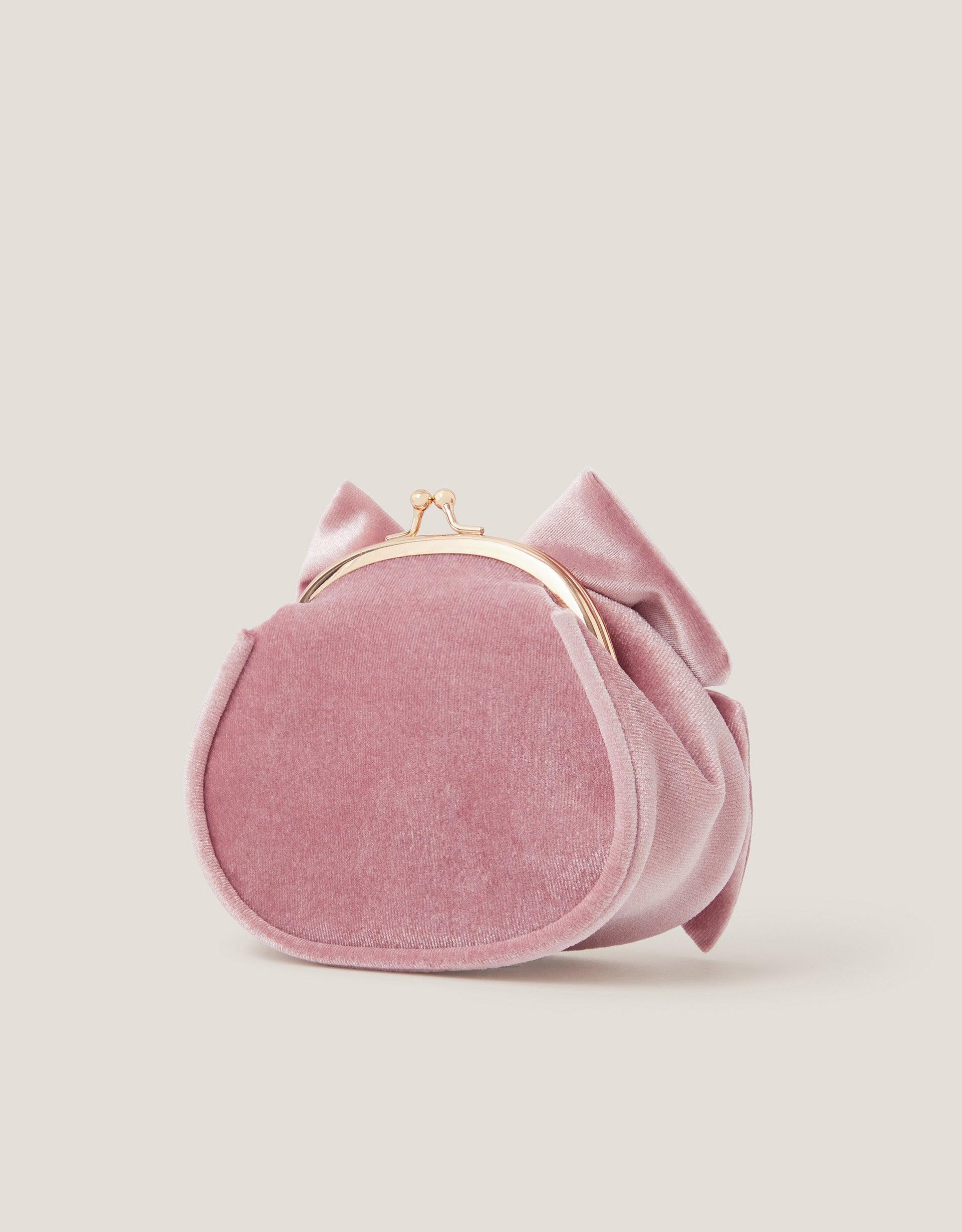 TORBA - PUFF BOW VELVET FRAME BAG
