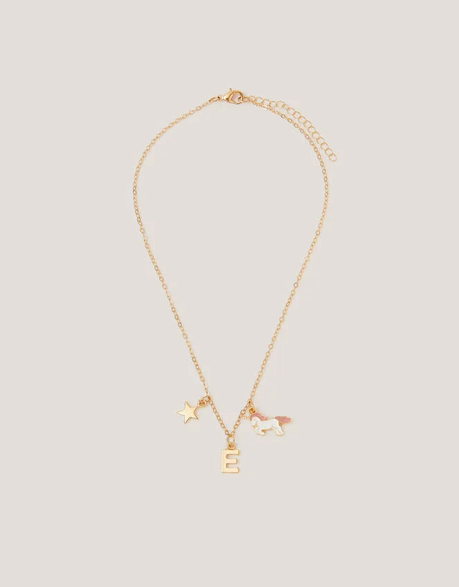 OGRLICA - INITIAL UNICORN NECKLACE