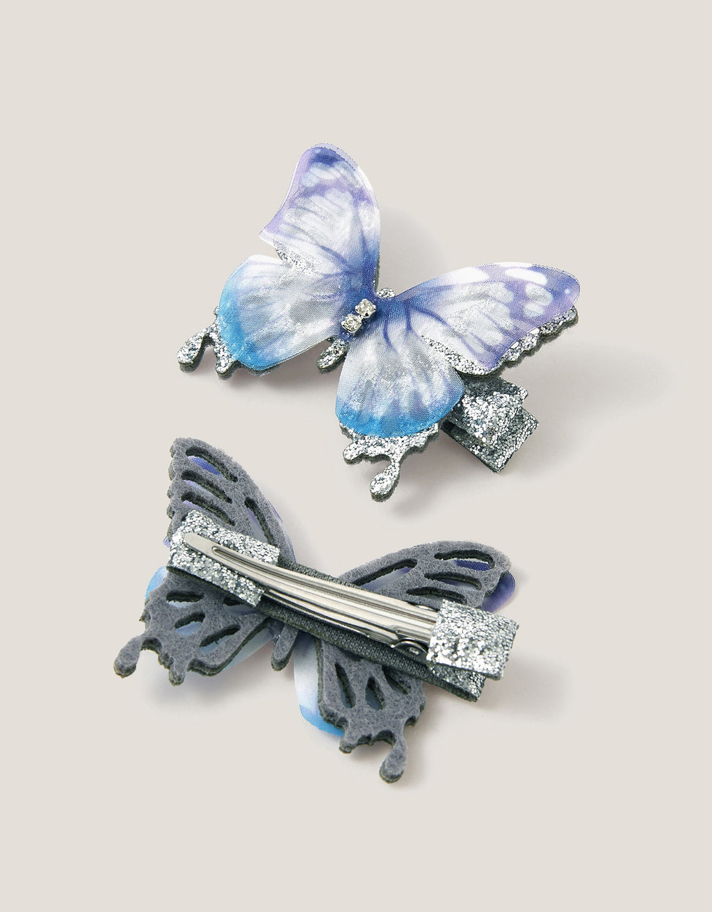 SET SNALA - 2PK OMBRE BUTTERFLY CLIPS