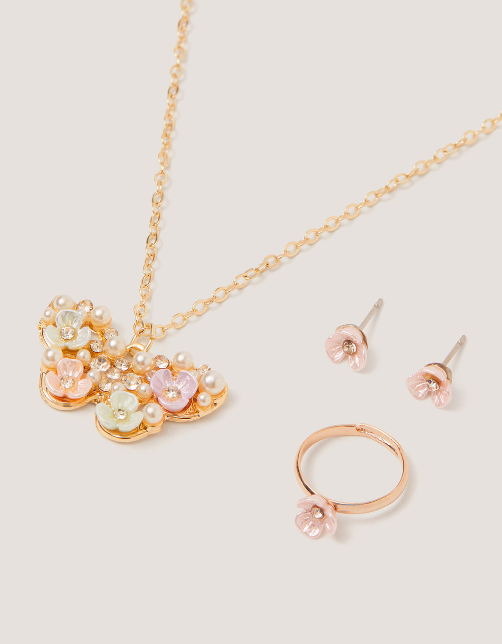 SET NAKITA - BUTTERFLY FLOWER JWL SET