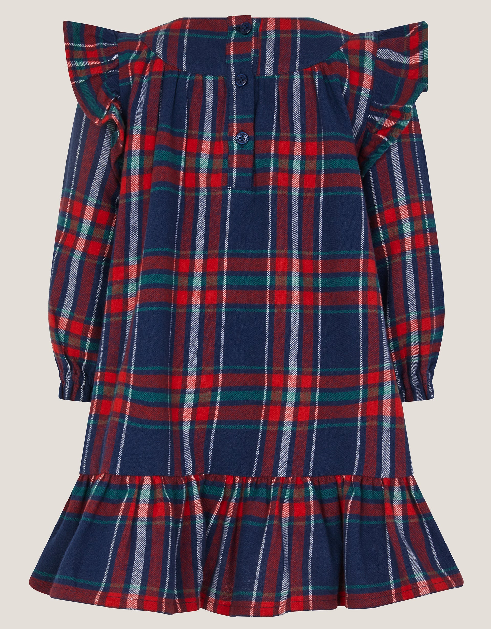 HALJINA - BABY  TARTAN EMB DRESS