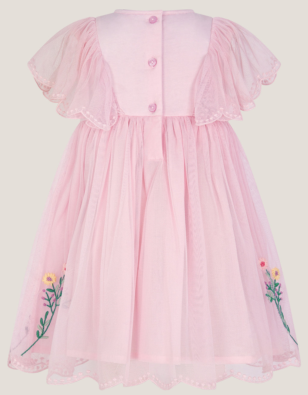 HALJINA - BB EMB JERSEY MESH DRESS