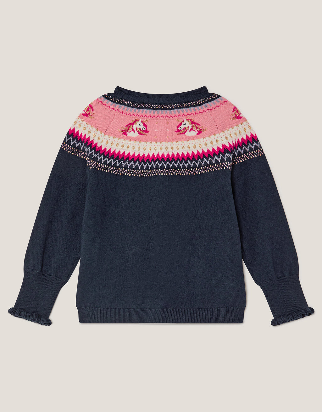 KARDIGAN - UNICORN FAIRISLE CARDI