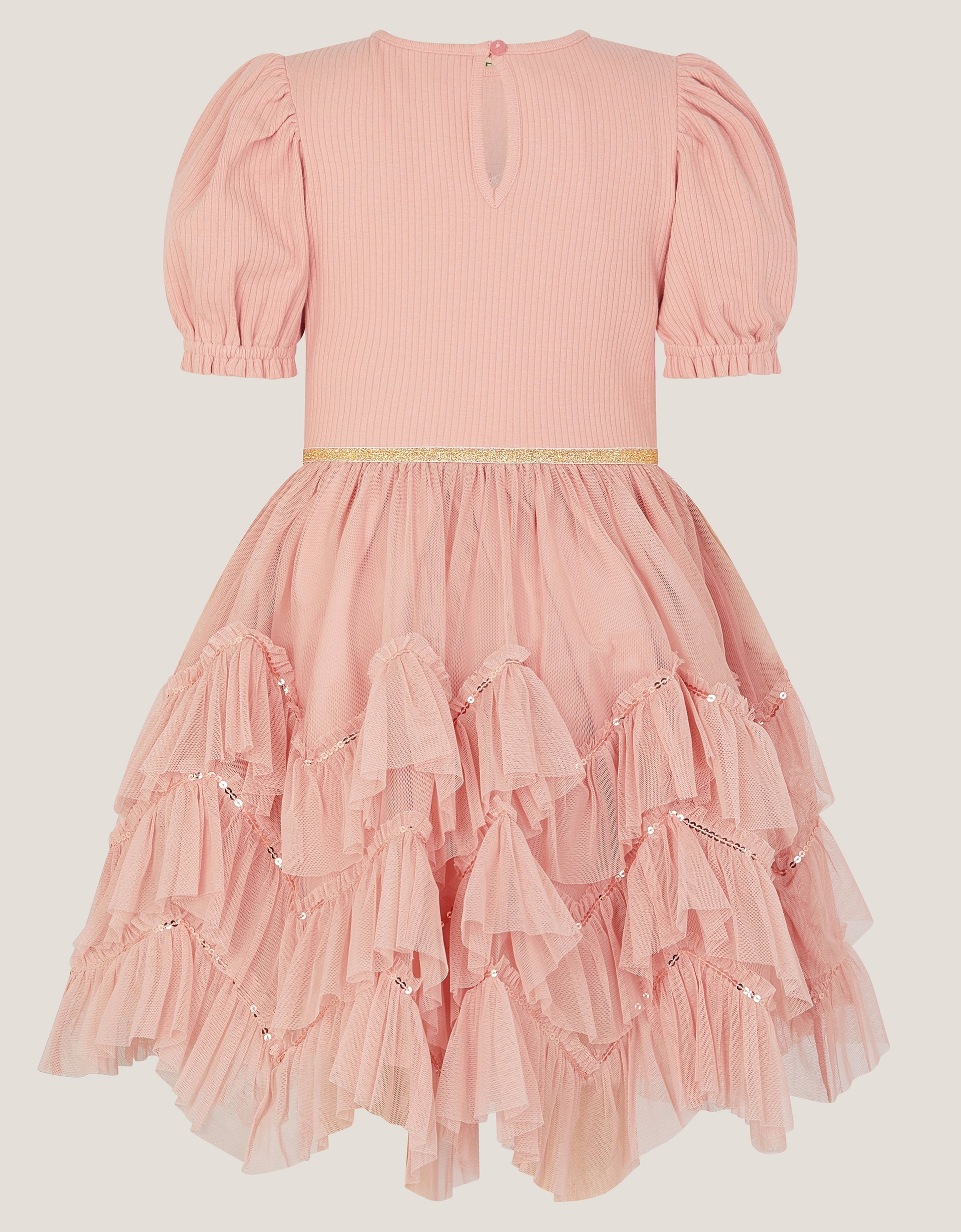 HALJINA - PINK RIBBED BOW DRESS 2 1