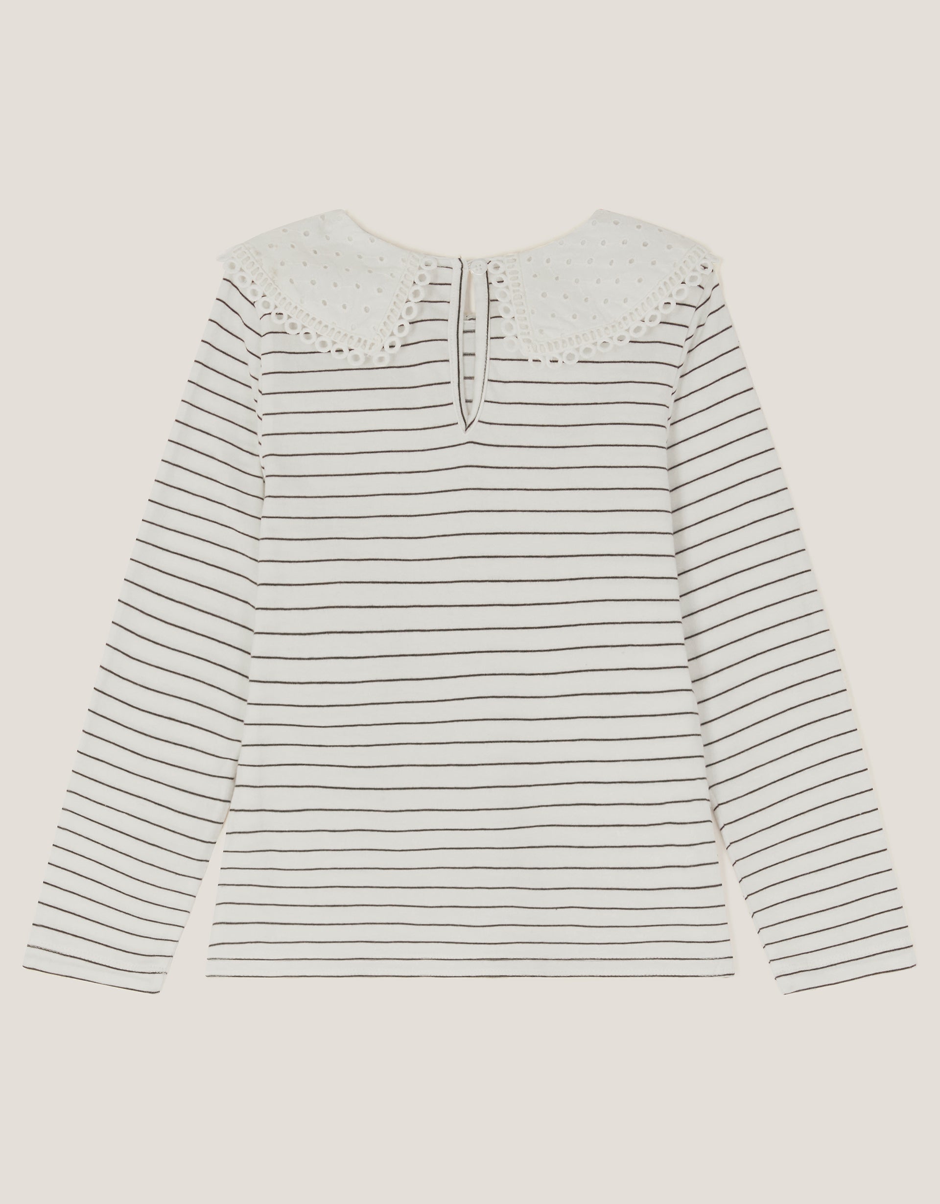MAJICA - COLLAR STRIPE TSHIRT LS