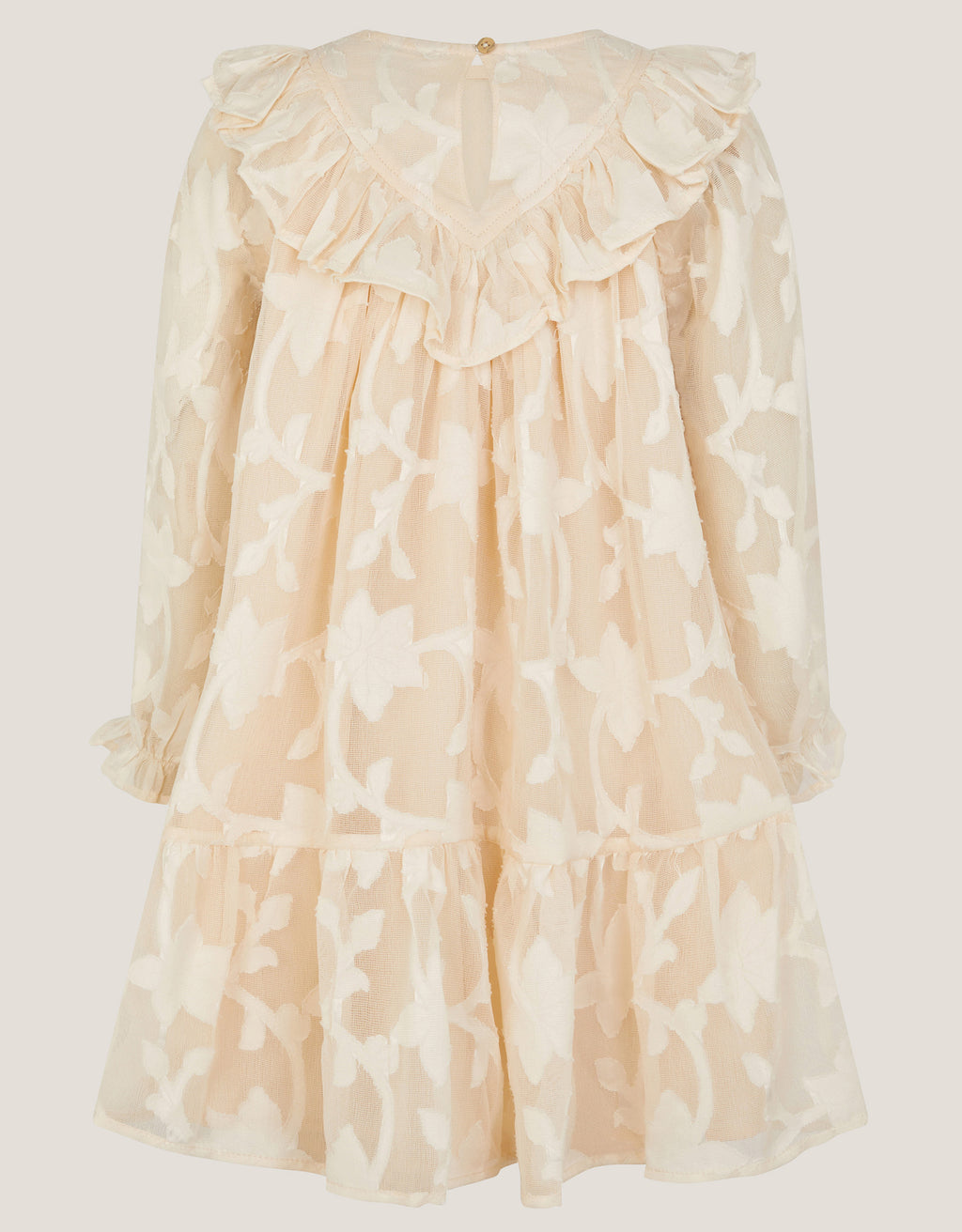 HALJINA - BURNOUT FRILL  DRESS