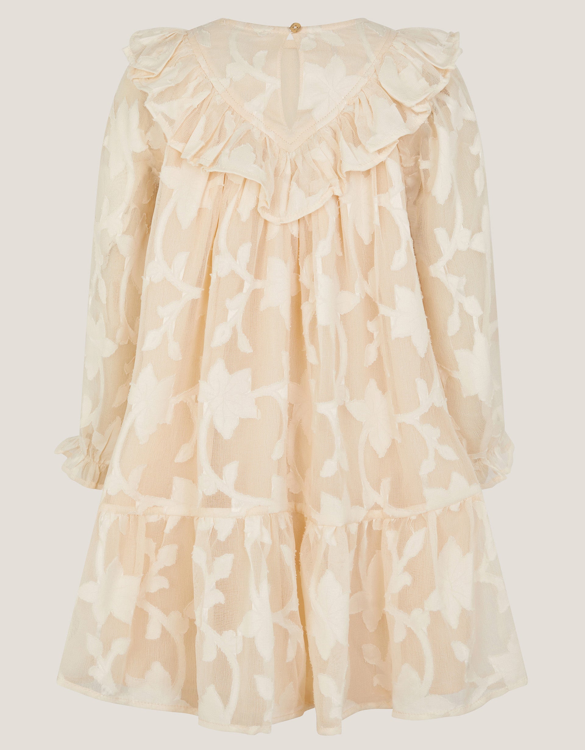HALJINA - BURNOUT FRILL  DRESS