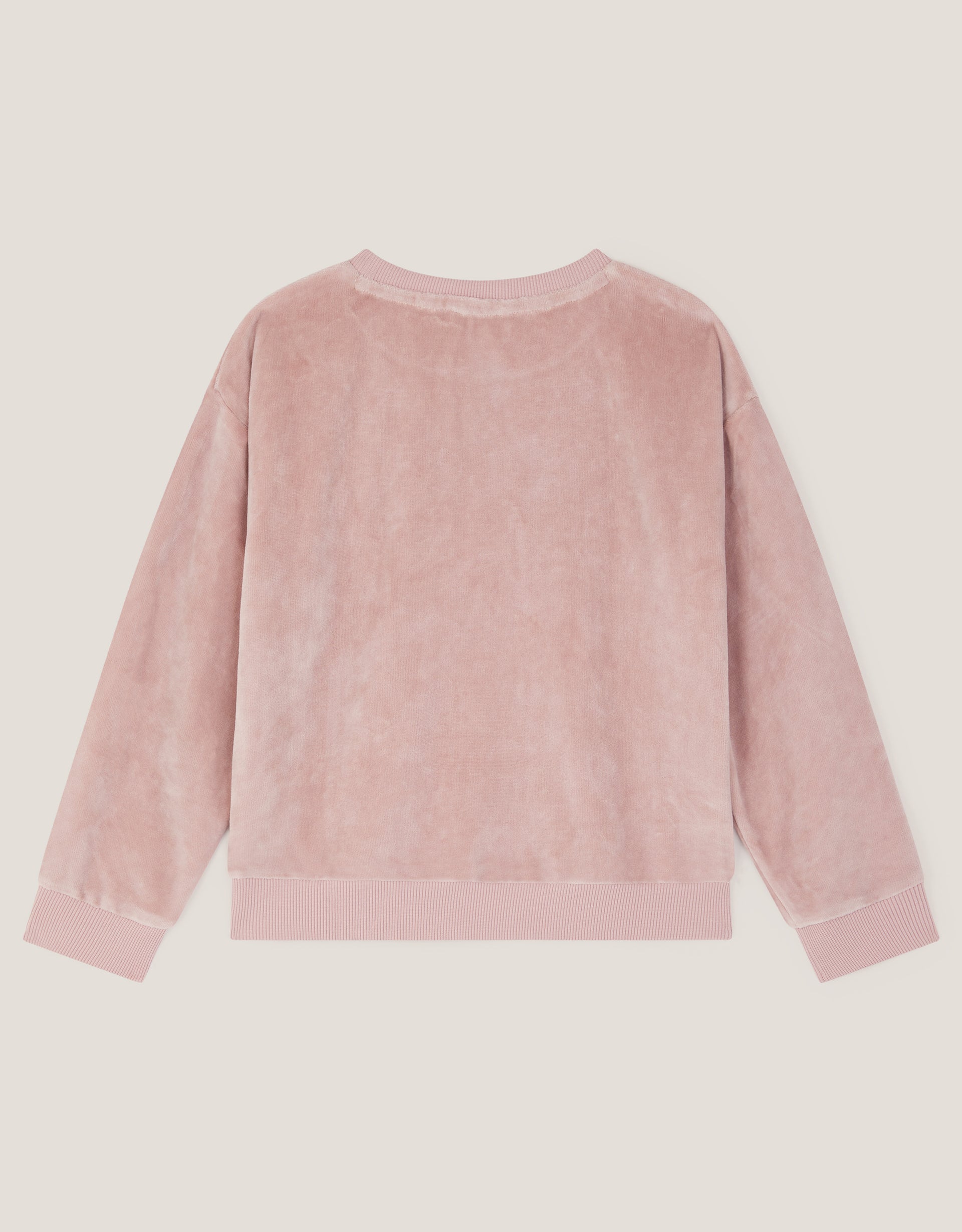 DUKS - VELOUR EMB BOW SWEAT TOP